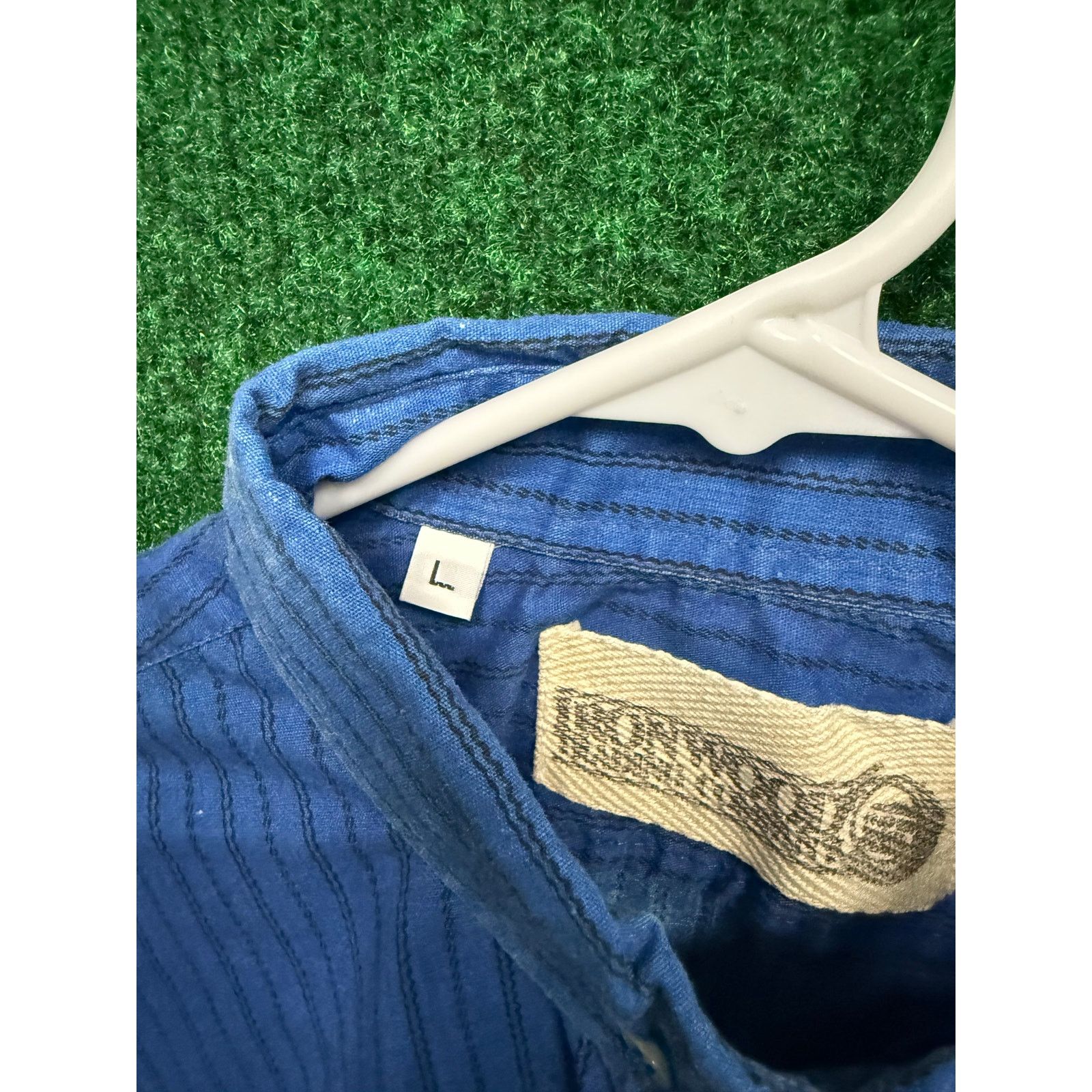 Other 90s Grunge Blue Iron Wood Shirt L VTG Western Button Up Size US L / EU 52-54 / 3 - 3 Thumbnail