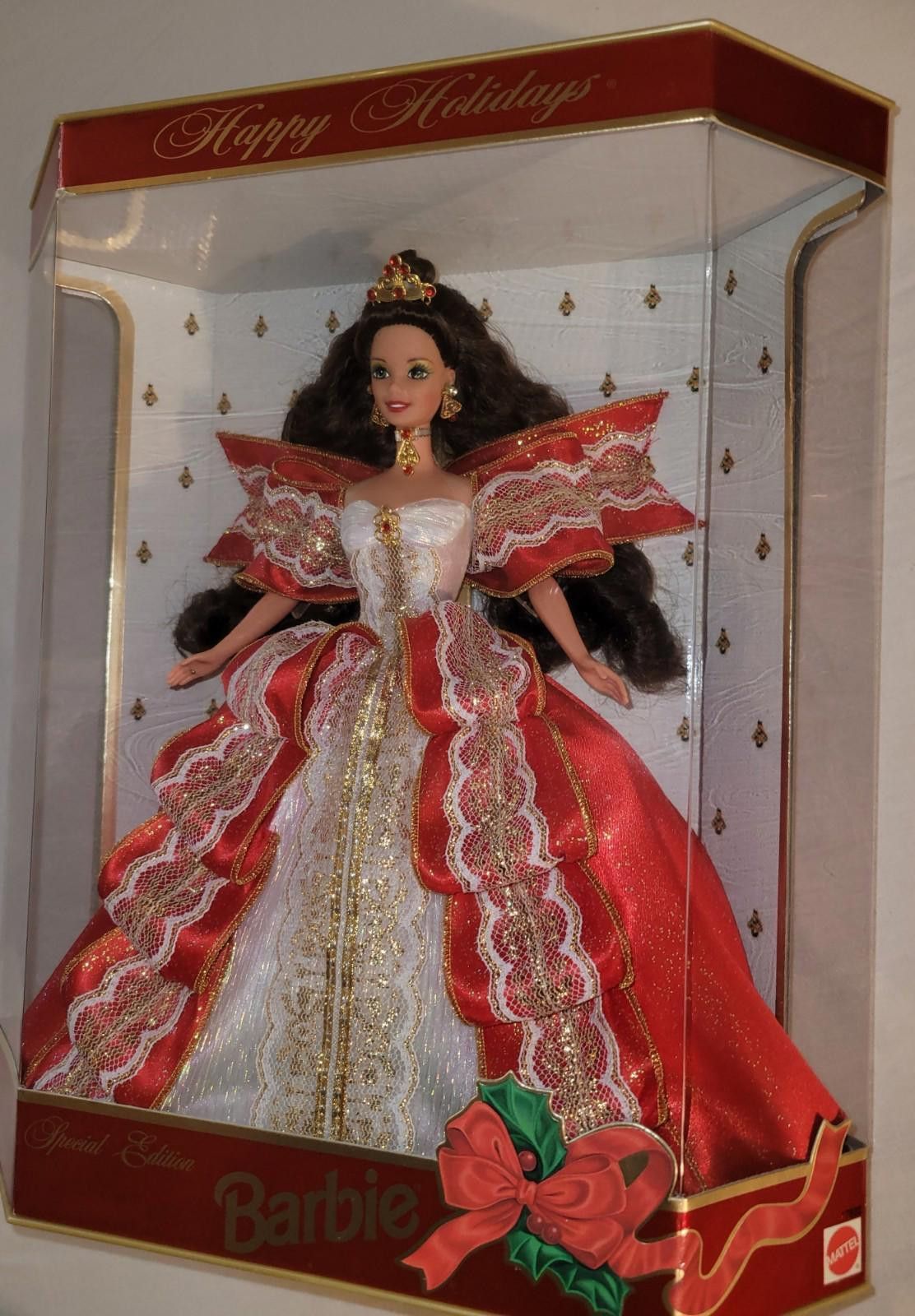 Designer SUPER RARE Grn.Eyes Happy Holidays Special Edition 97 Barbie Size ONE SIZE - 2 Thumbnail