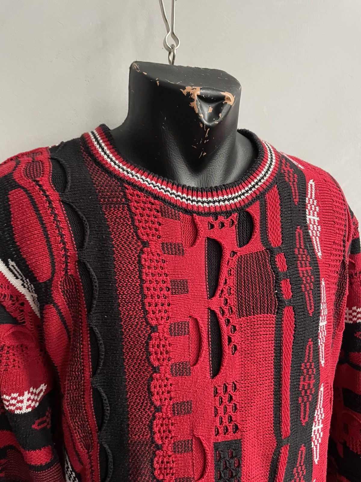 Carlo Colucci Rare cable knitted Australian coogi style sweater y2k Size US M / EU 48-50 / 2 - 5 Thumbnail
