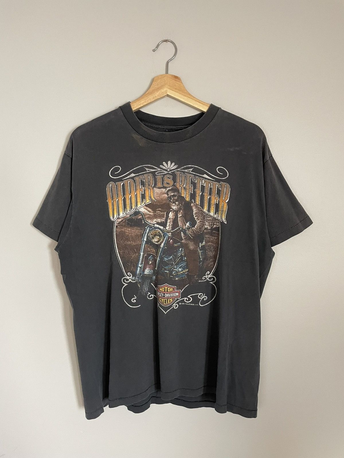 Harley Davidson Vintage 1990 Harley Davidson San Diego T-Shirt Size US L / EU 52-54 / 3 - 1 Thumbnail