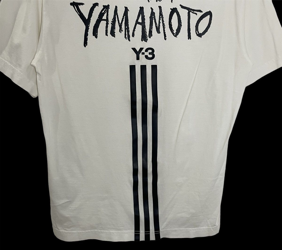 Adidas × Y's Y-3 Yohji Yamamoto X Adidas Big Logo Tee Size US S / EU 44-46 / 1 - 4 Thumbnail