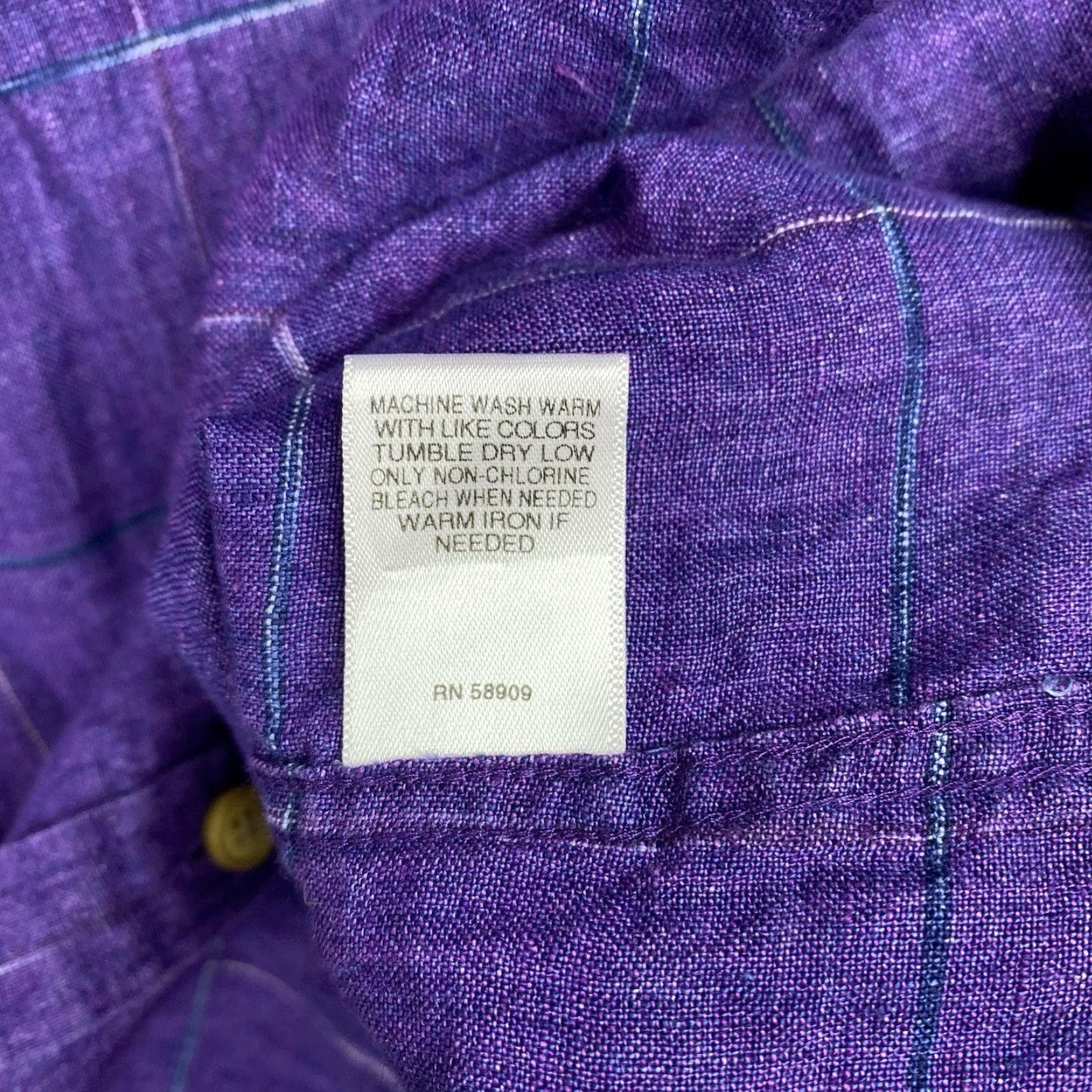 Murano **Baird McNutt Men's XL Purple Linen Check Shirt** User: Baird McNutt Men's XL Murano Purple Linen Check Shirt Size US XL / EU 56 / 4 - 7 Thumbnail
