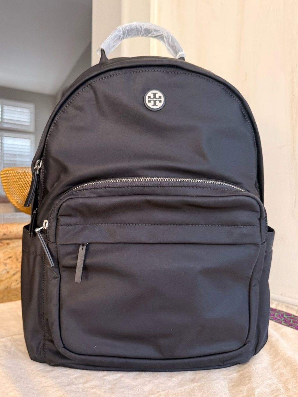 Tory Burch New Tory Burch Ella Black Nylon Backpack large Size ONE SIZE - 1 Thumbnail