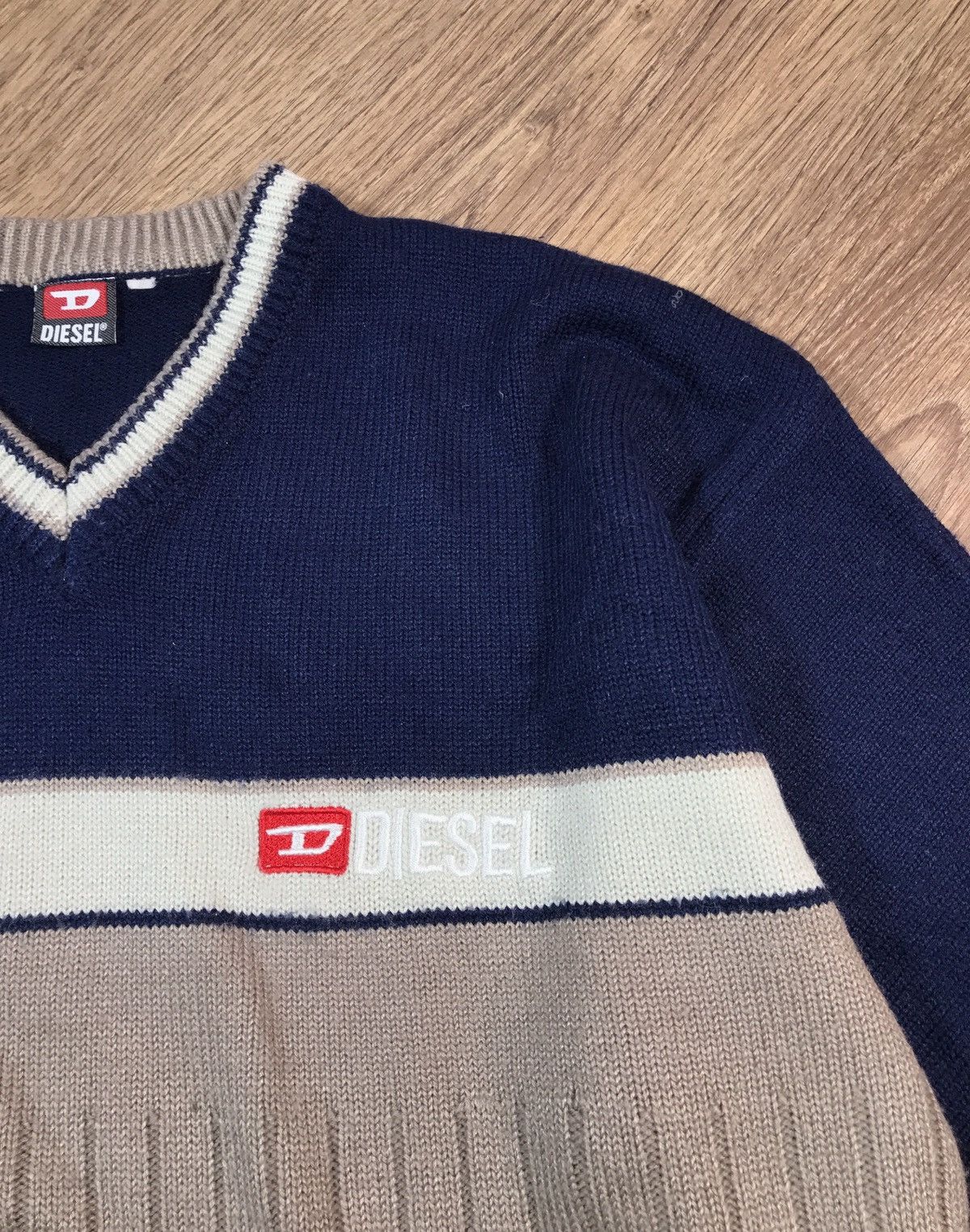 Japanese Brand × Vintage Vintage Diesel Knit Sweater 90s Size US L / EU 52-54 / 3 - 4 Thumbnail