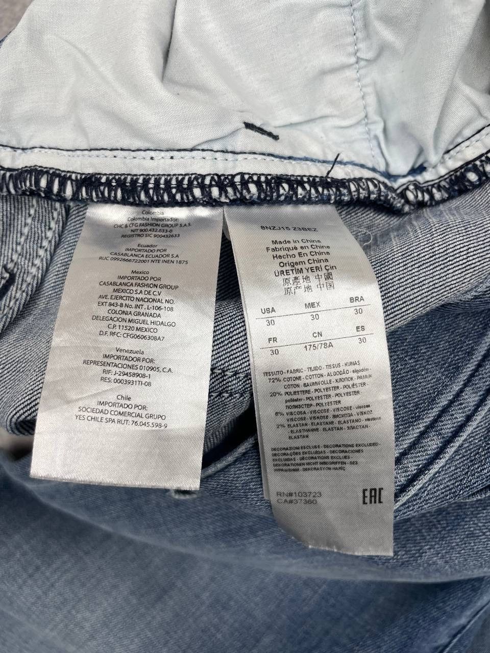 Armani Exchange Armani Exchange Men Denim Jeans Blue RelaxedStraight SizeW30 Size US 30 / EU 46 - 9 Thumbnail