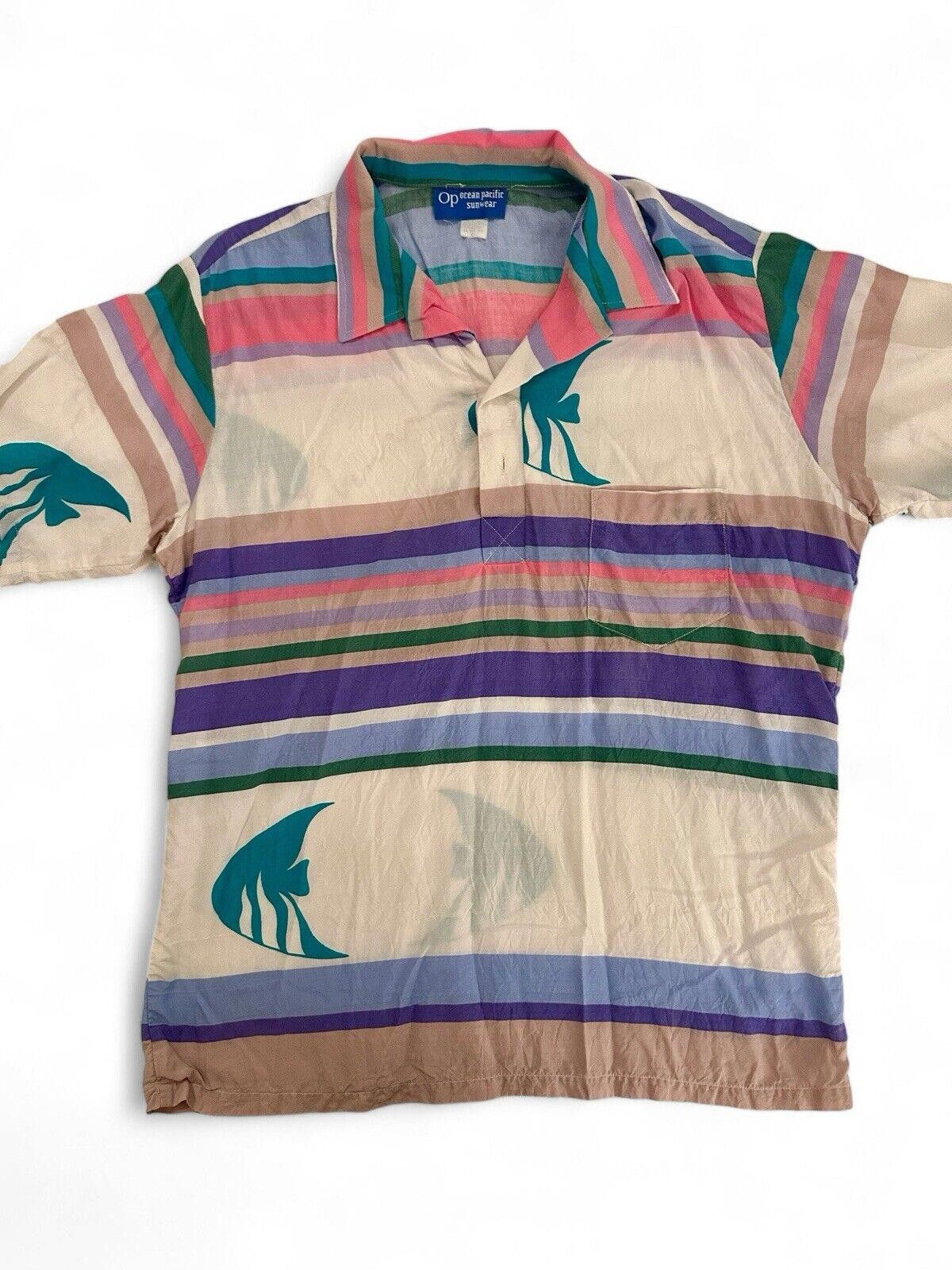 Ocean Pacific VTG 80s Ocean Pacific OP Men’s Short Sleeve Pullover XL Size US XL / EU 56 / 4 - 1 Thumbnail