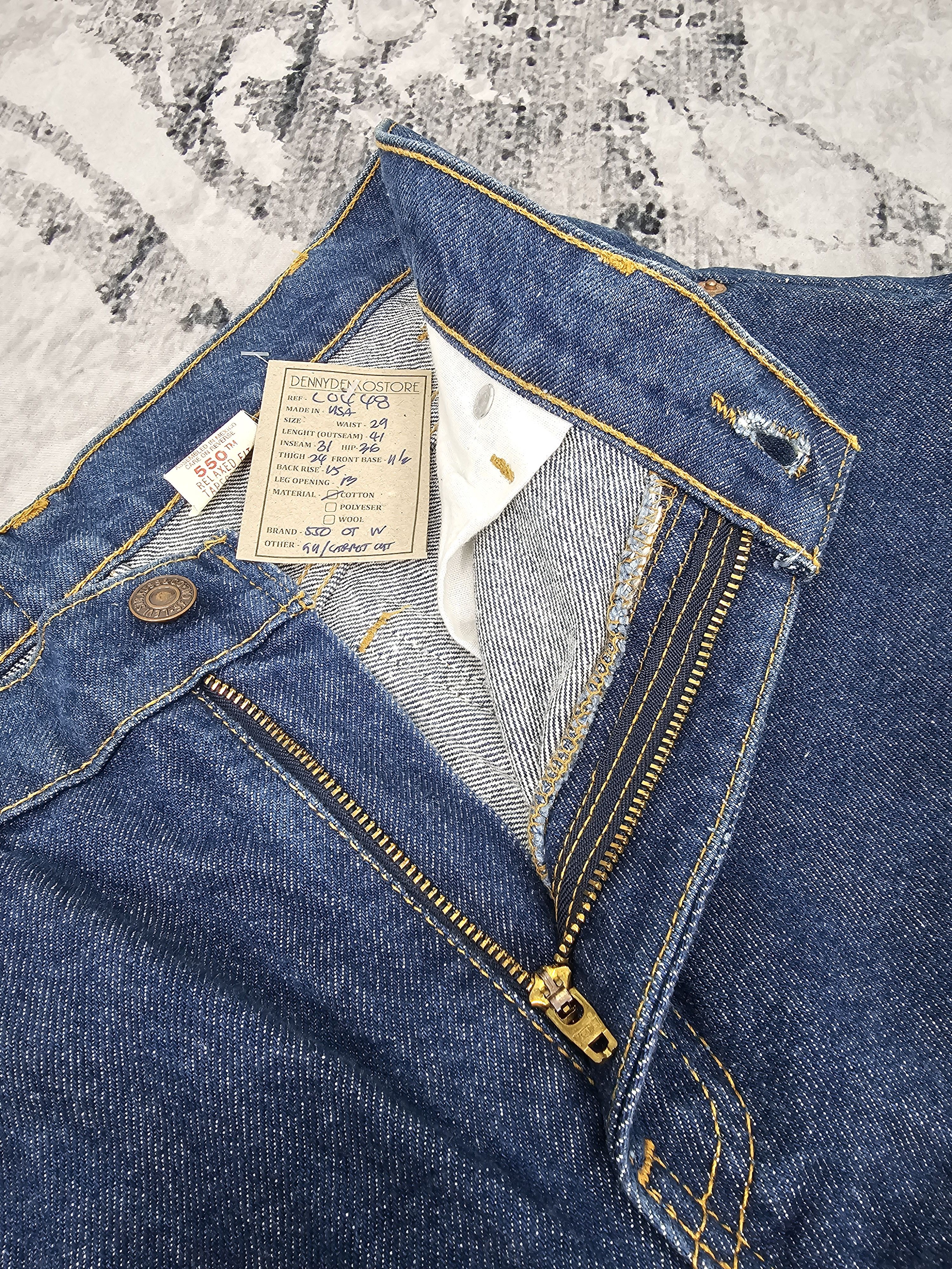 Levi's Vintage Clothing Vtg LEVIS 550 Relaxed Fit Tappred Leg Orange Tab Jeans L0448 Size US 29 - 11 Thumbnail