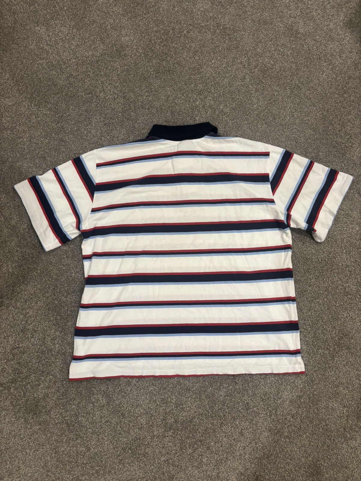 Akademiks AKADEMIKS Oversized Stripe Polo Shirt Size US XXL / EU 58 / 5 - 2 Thumbnail