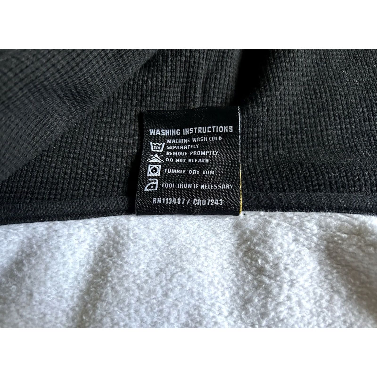 Avirex VINTAGE Avirex Hoodie Mens XL Full Zip Logo Graphic Print 90s Grunge Black Cotton Knit with Pockets Zip Hooded Crew Neck Modern Regular Fit Size US XL / EU 56 / 4 - 7 Thumbnail