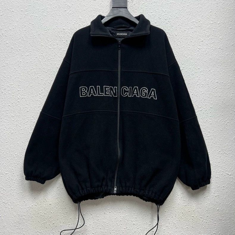 Balenciaga Balenciaga LOGO slogan thick cashmere cotton-padded jacket Size US S / EU 44-46 / 1 - 1 Thumbnail