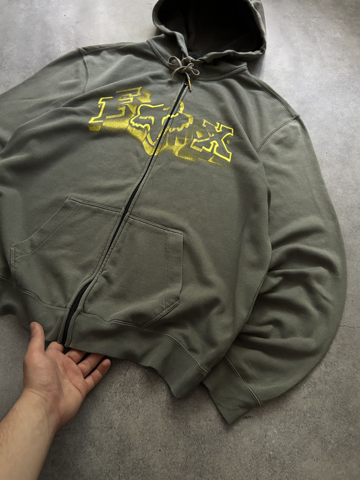 Fox Racing Vintage Fox Racing big logo y2k zip-hoodies mens Size US L / EU 52-54 / 3 - 3 Thumbnail