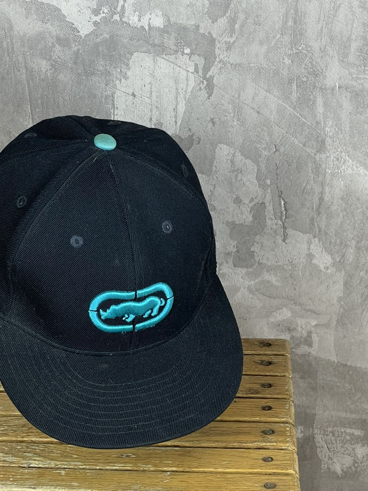 Ecko Unltd. × Japanese Brand Ecko UnItd Vintage Navy Skategang sk8 Snap Back Cap Size ONE SIZE - 3 Thumbnail