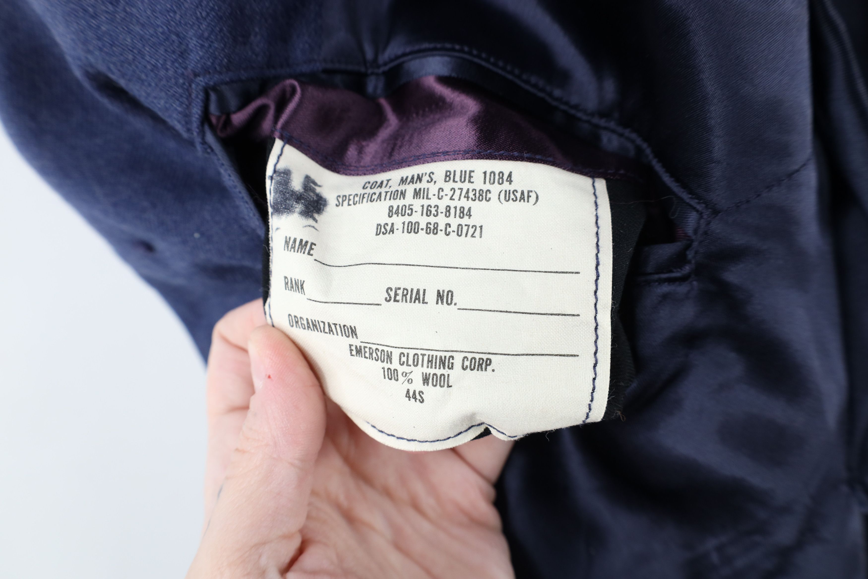 Vintage Vintage 60s Vietnam War Blue 1084 Officer Jacket Coat USA Size US L / EU 52-54 / 3 - 12 Thumbnail