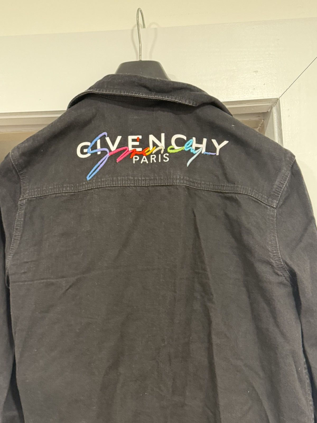 Givenchy Givenchy signature logo denim shirt jacket Size US M / EU 48-50 / 2 - 9 Thumbnail