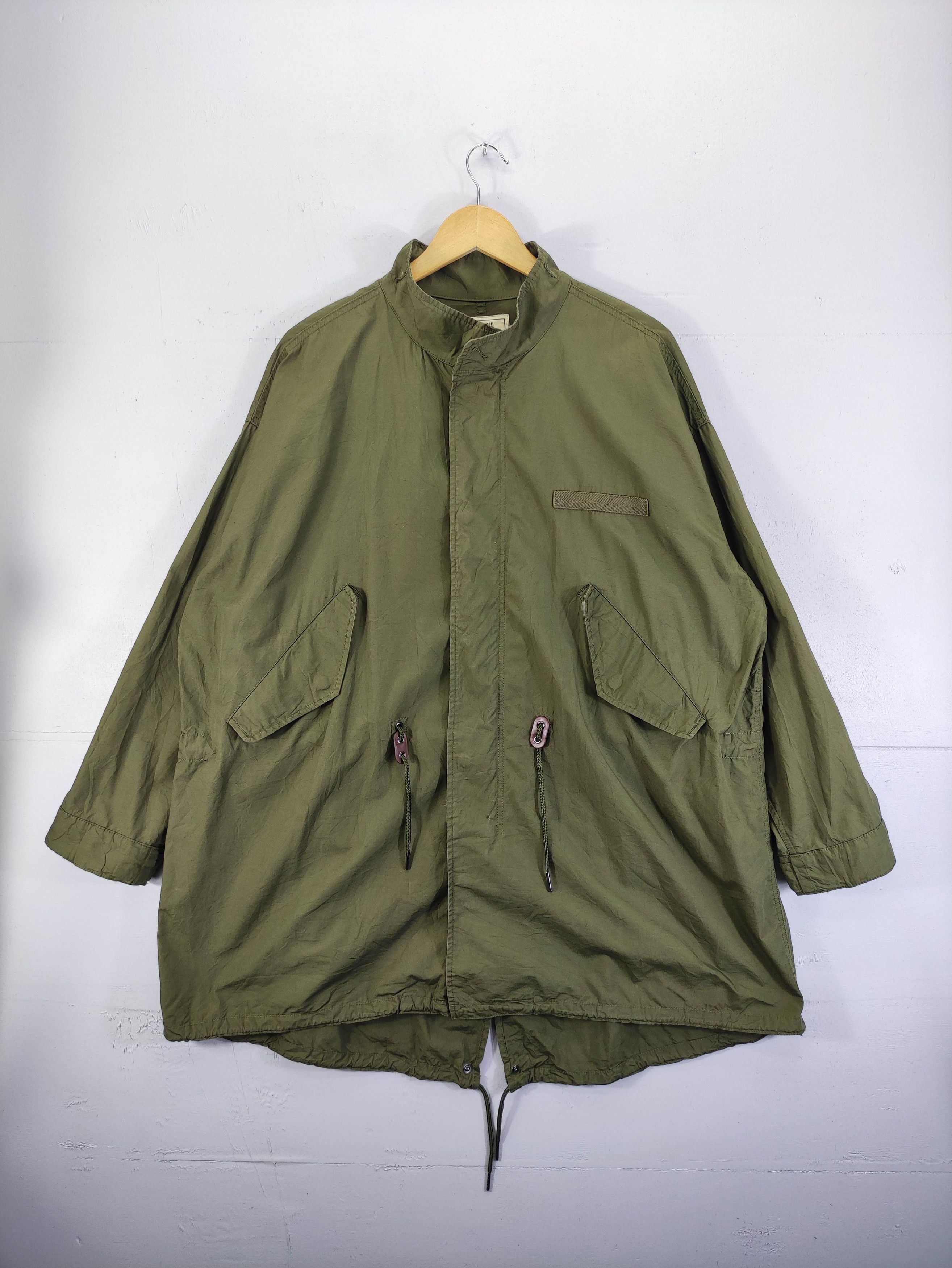 Japanese Brand Vintage Back Number Fishtail Parka Jacket Zipper Size US XL / EU 56 / 4 - 1 Thumbnail