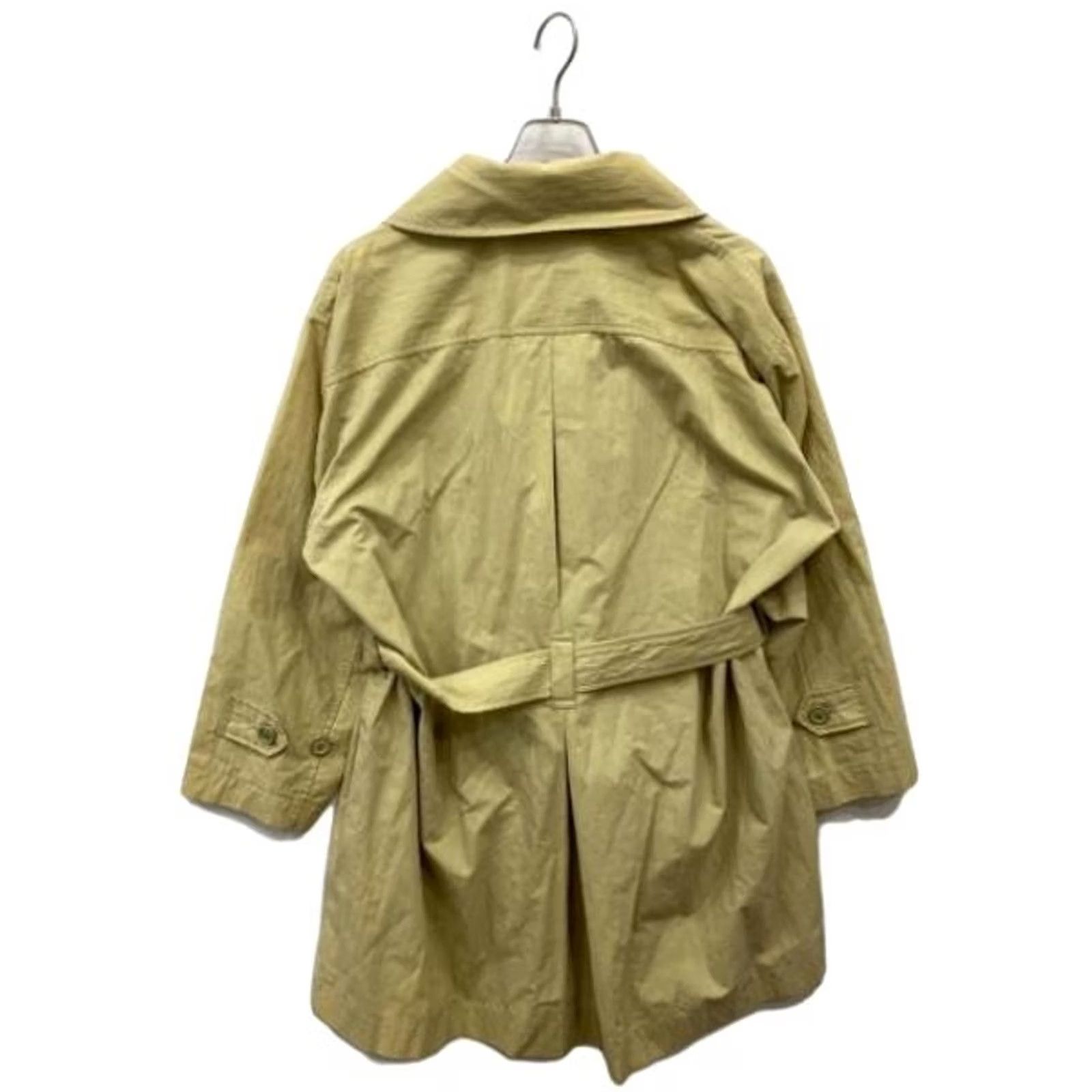 Issey Miyake ISSEY MIYAKE WINDCOAT BELTED COAT LONG SLEEVE MEN BEIGE COTTON SIZE M USED Size US M / EU 48-50 / 2 - 2 Thumbnail