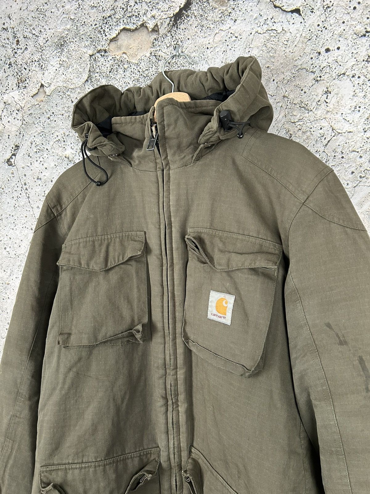 Carhartt Vintage Carhartt Military Parkas Jacket Japanese Olive 90s Size US S / EU 44-46 / 1 - 2 Thumbnail