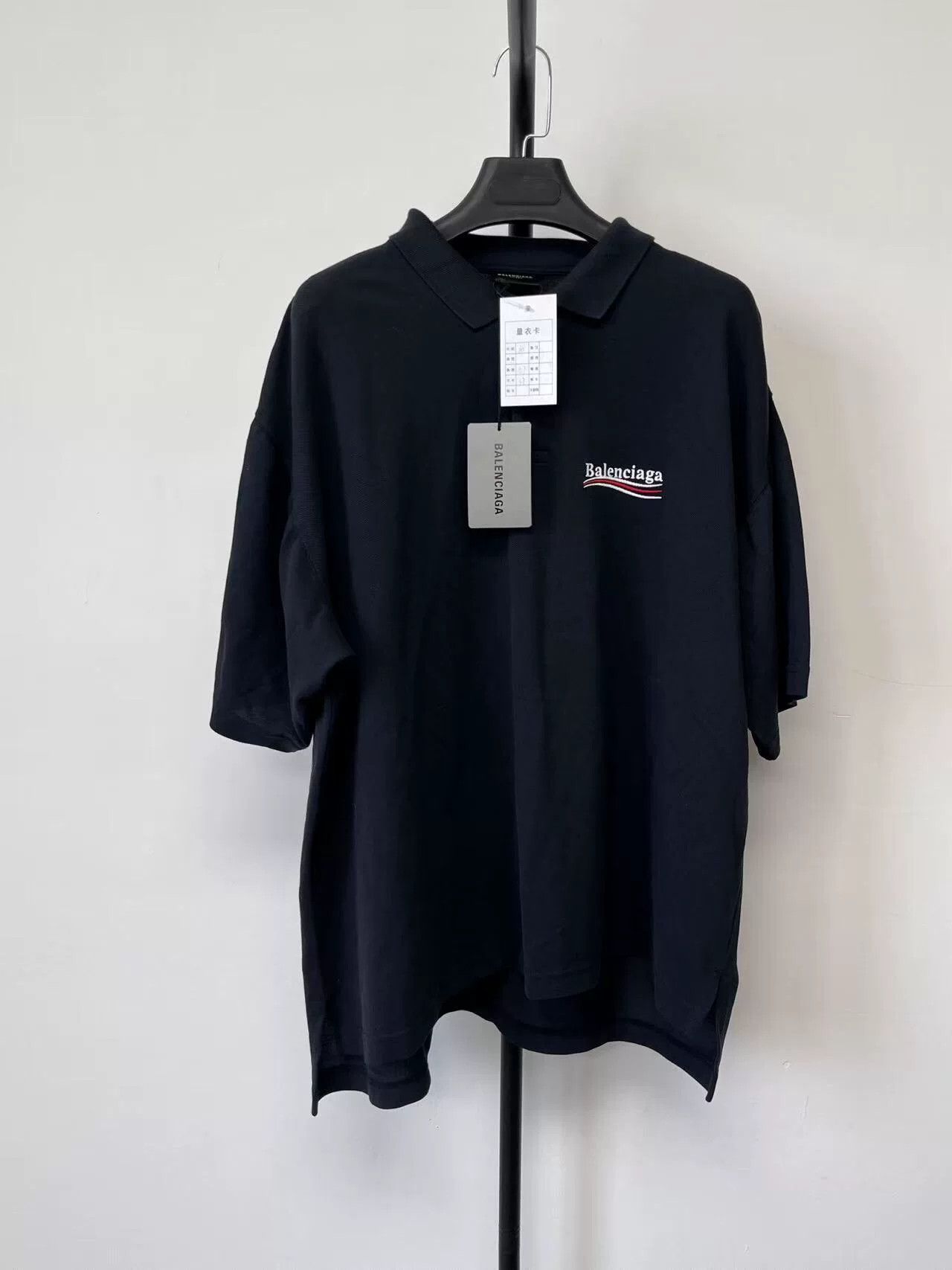 Balenciaga Balenciaga Men's Logo Button Short Sleeve Polo Size US M / EU 48-50 / 2 - 1 Thumbnail