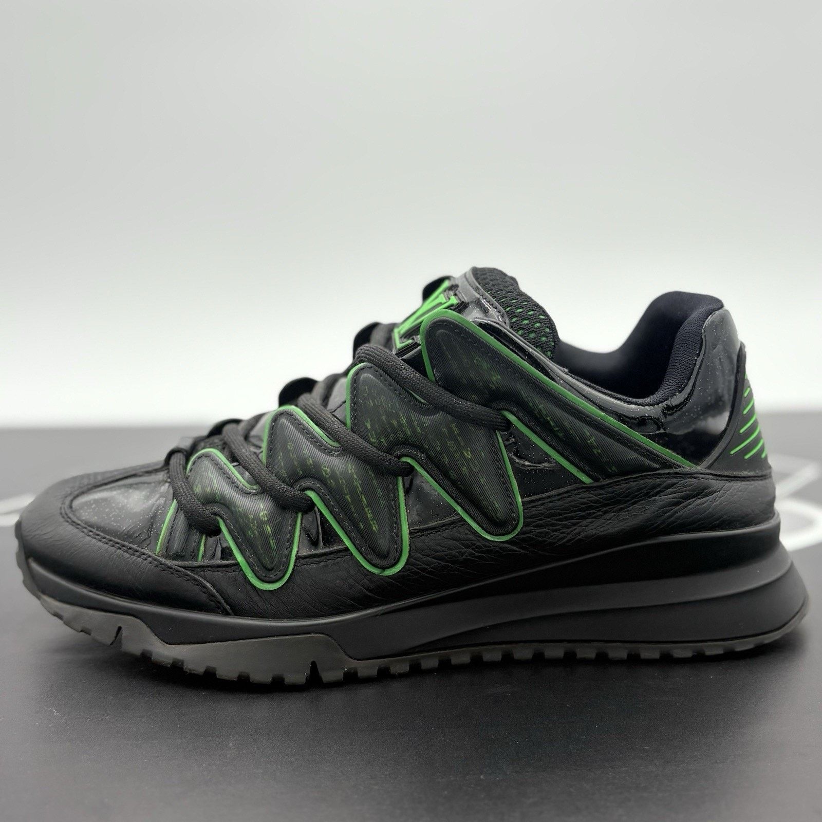 Louis Vuitton Louis Vuitton Digital Zig Zag Sneaker ' Black Green ' Size US 9 / EU 42 - 8 Thumbnail