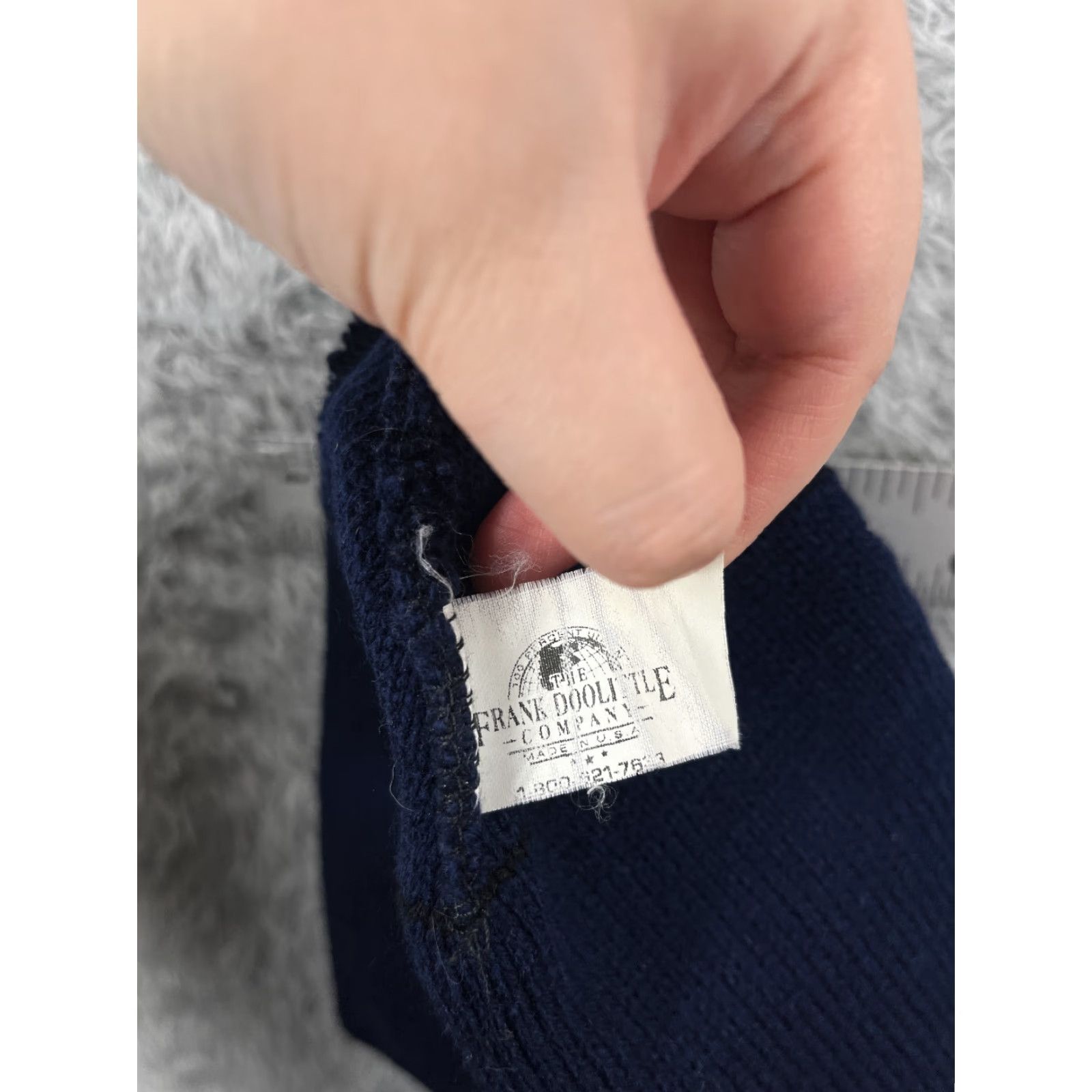Vintage VINTAGE The Frank Doolittle Beanie Knit Hat Adult One Size Blue Ultralight Lightweight Winter Outdoors Ski] Size ONE SIZE - 6 Thumbnail