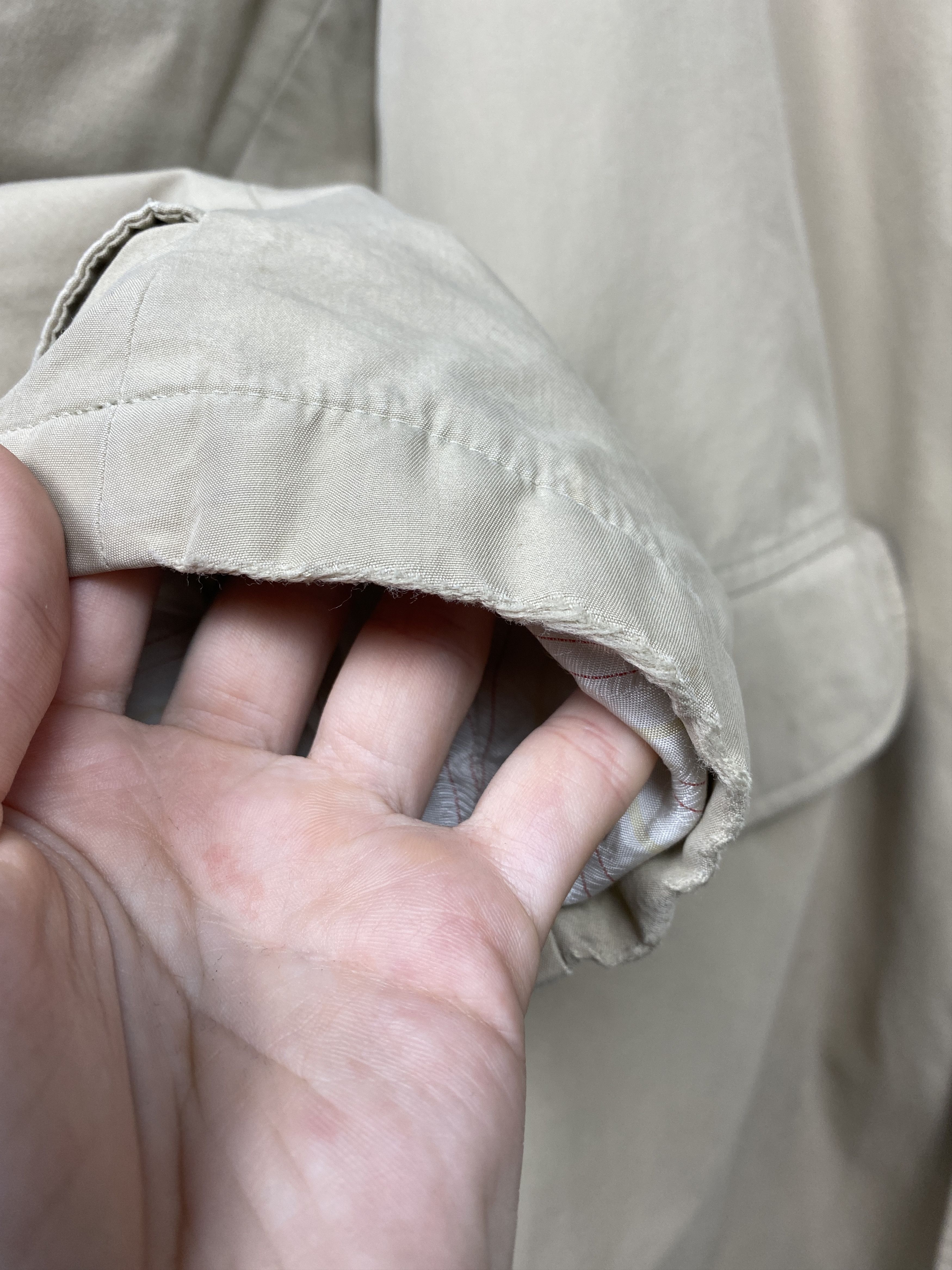 Canali × Vintage Canali Vintage Mens Trench Coat Jacket with Lining Size US L / EU 52-54 / 3 - 7 Thumbnail