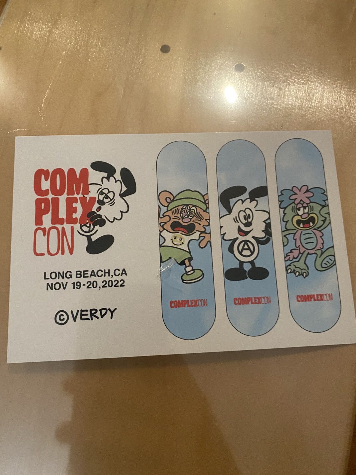 Complex × Girls Don't Cry Verdy Complexcon Exclusive Skate Decks 3 Brand New Size ONE SIZE - 3 Thumbnail