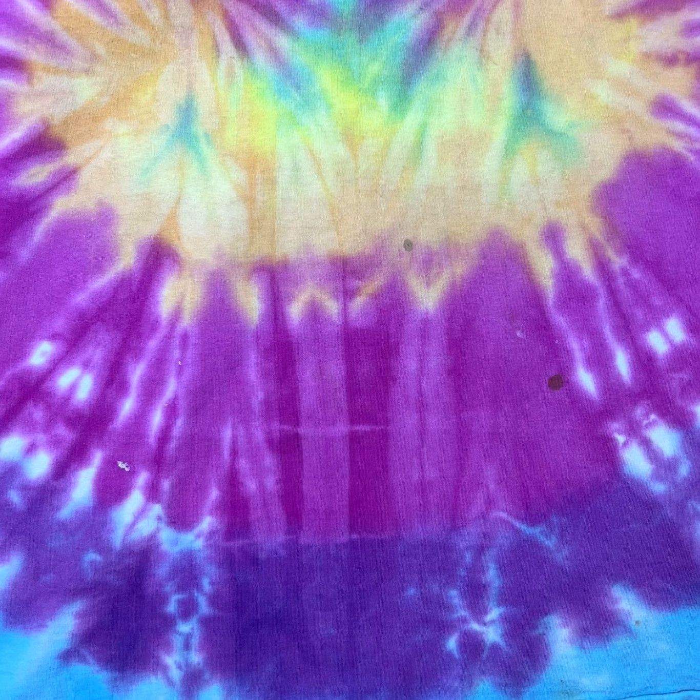 Anvil VINTAGE Anvil T-Shirt Multicolour Tie Dye 90s XL L Short Sleeve Round Neck Mens Works Blank Single Stitch T-Shirt Size US L / EU 52-54 / 3 - 5 Thumbnail