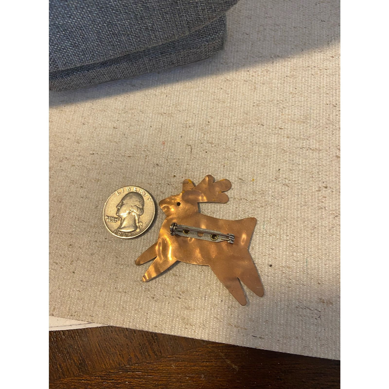 Other reindeer brooch gold tone Size ONE SIZE - 3 Thumbnail