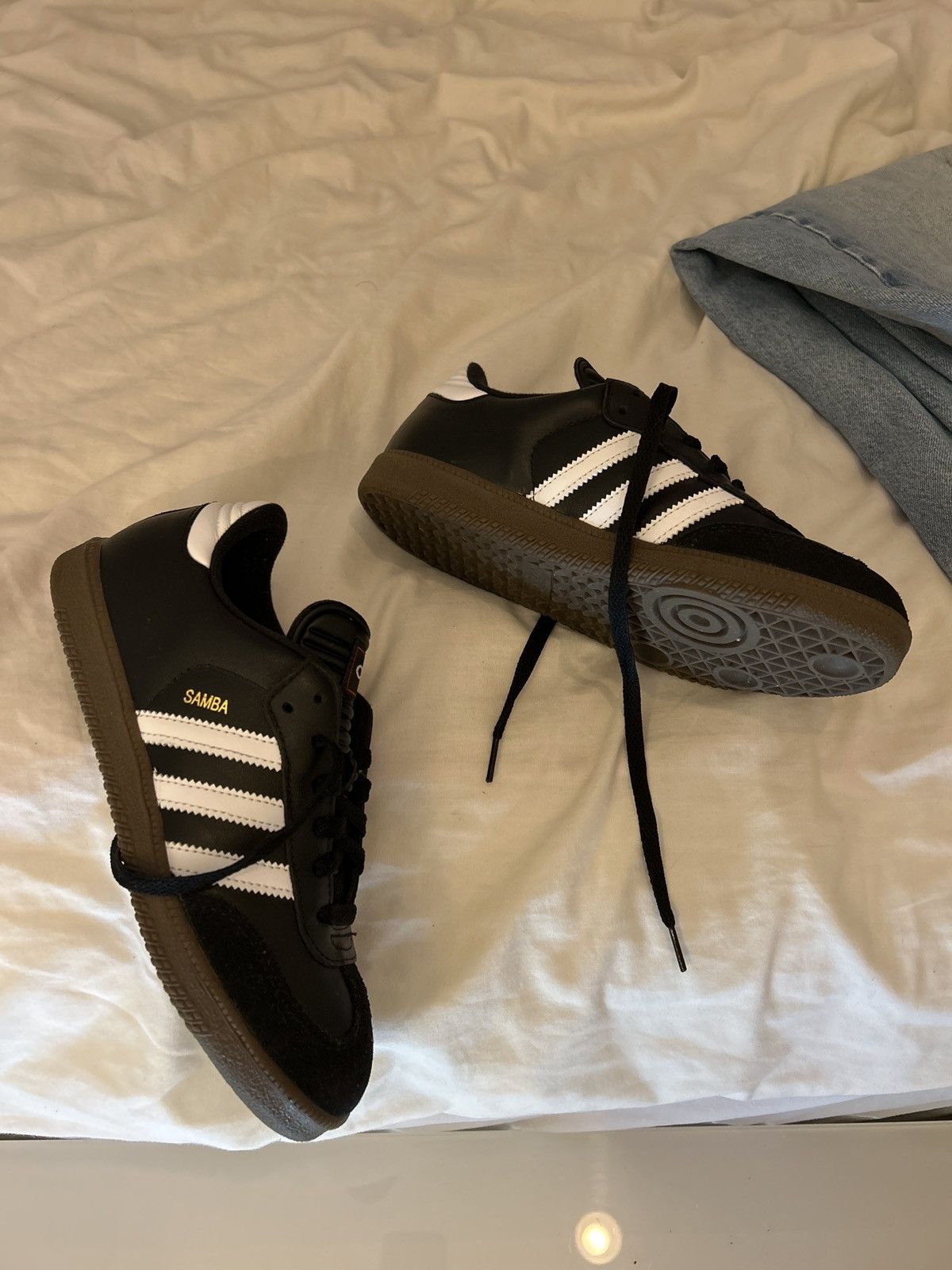 Adidas Black & White Classic Adidas Samba Size US 5 / EU 37 - 2 Thumbnail