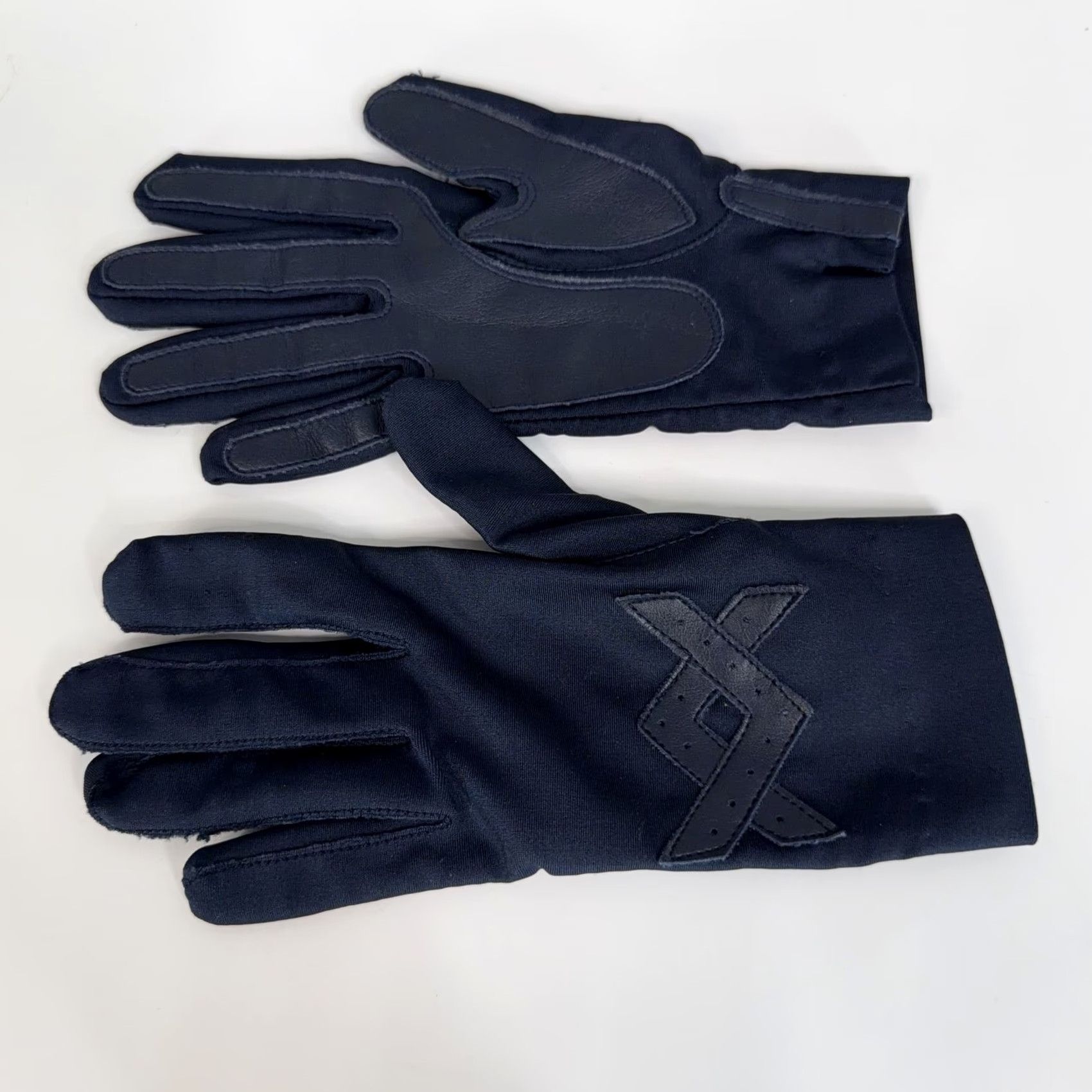 Vintage Vintage Berkshire Nylon Spandex Palm Grip Gloves Blue Lightweight Womens One Size Winter Size ONE SIZE - 2 Thumbnail