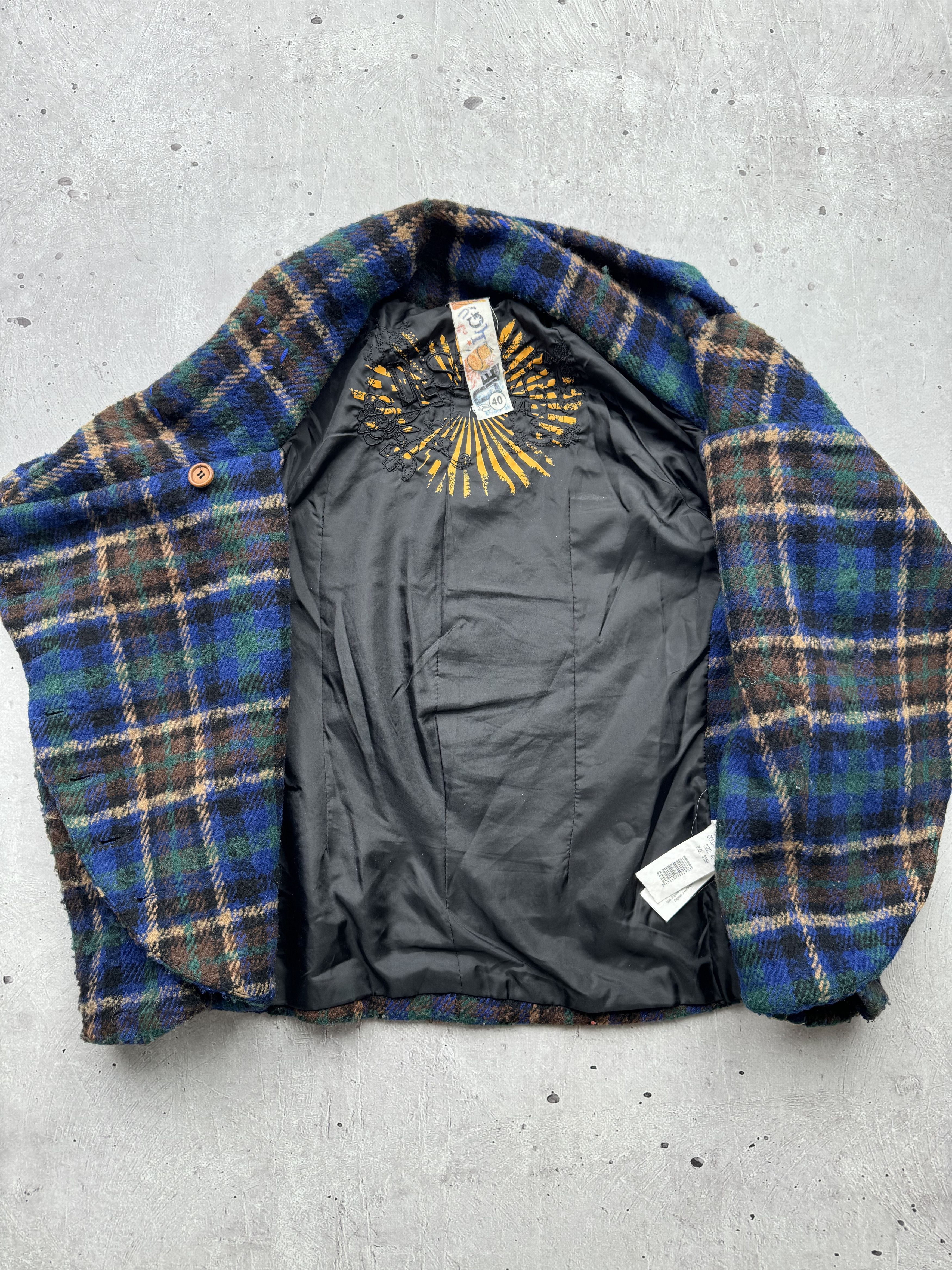 Desigual × Vintage Desigual Vintage Asymmetrical Wool Jacket Size S / US 4 / IT 40 - 7 Thumbnail