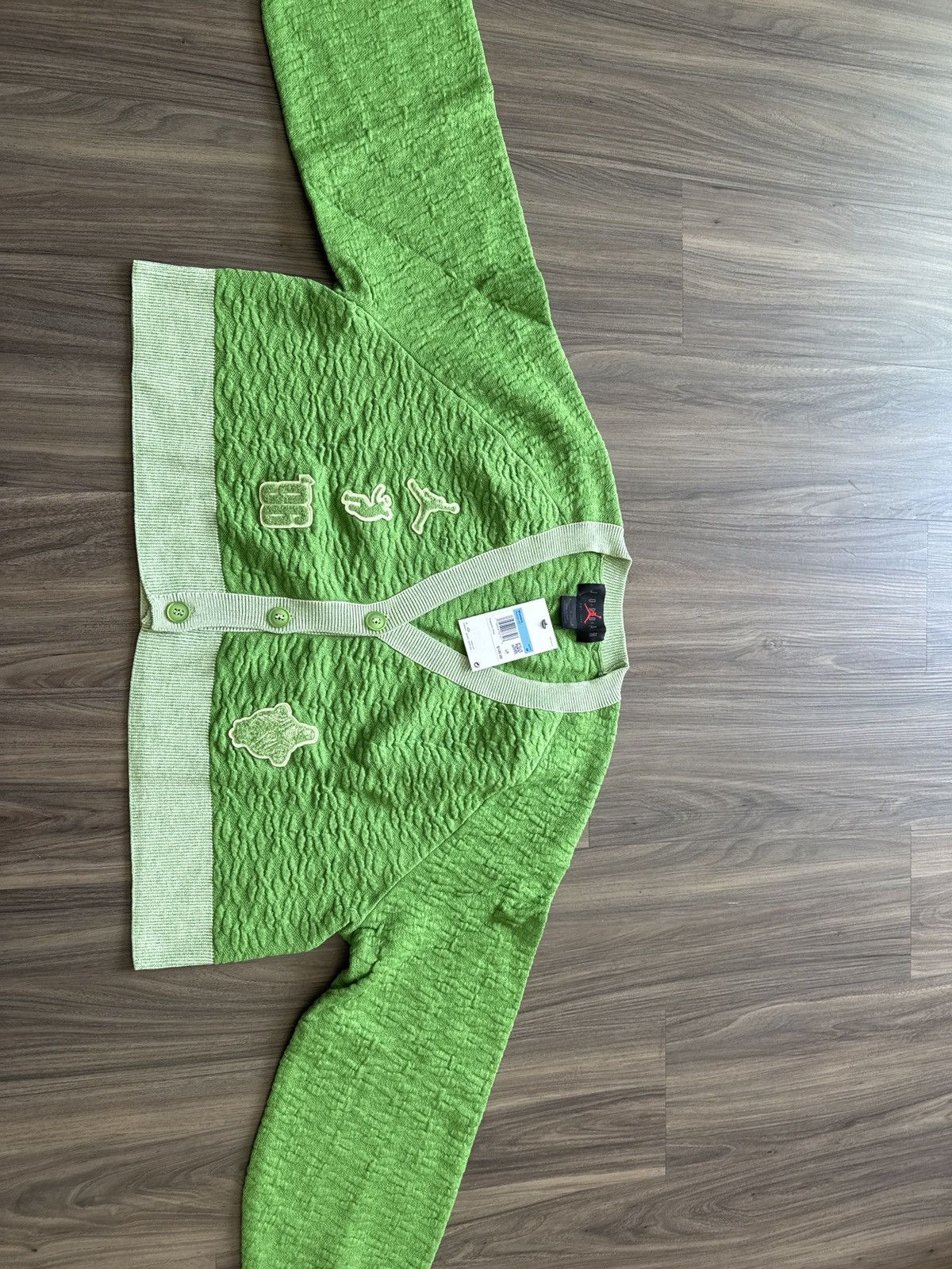 Nike × Union LA Jordan x Union Bephies Beauty Supply Cardigan Green - Size M Size M / US 6-8 / IT 42-44 - 1 Thumbnail