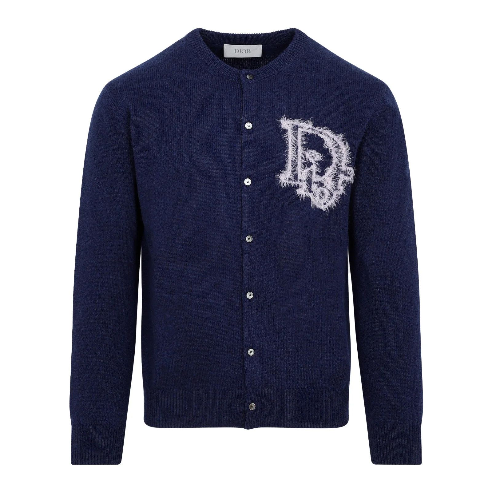 image of Dior O1W1Db10124 Cardigan In Blue, Men's (Size Medium)