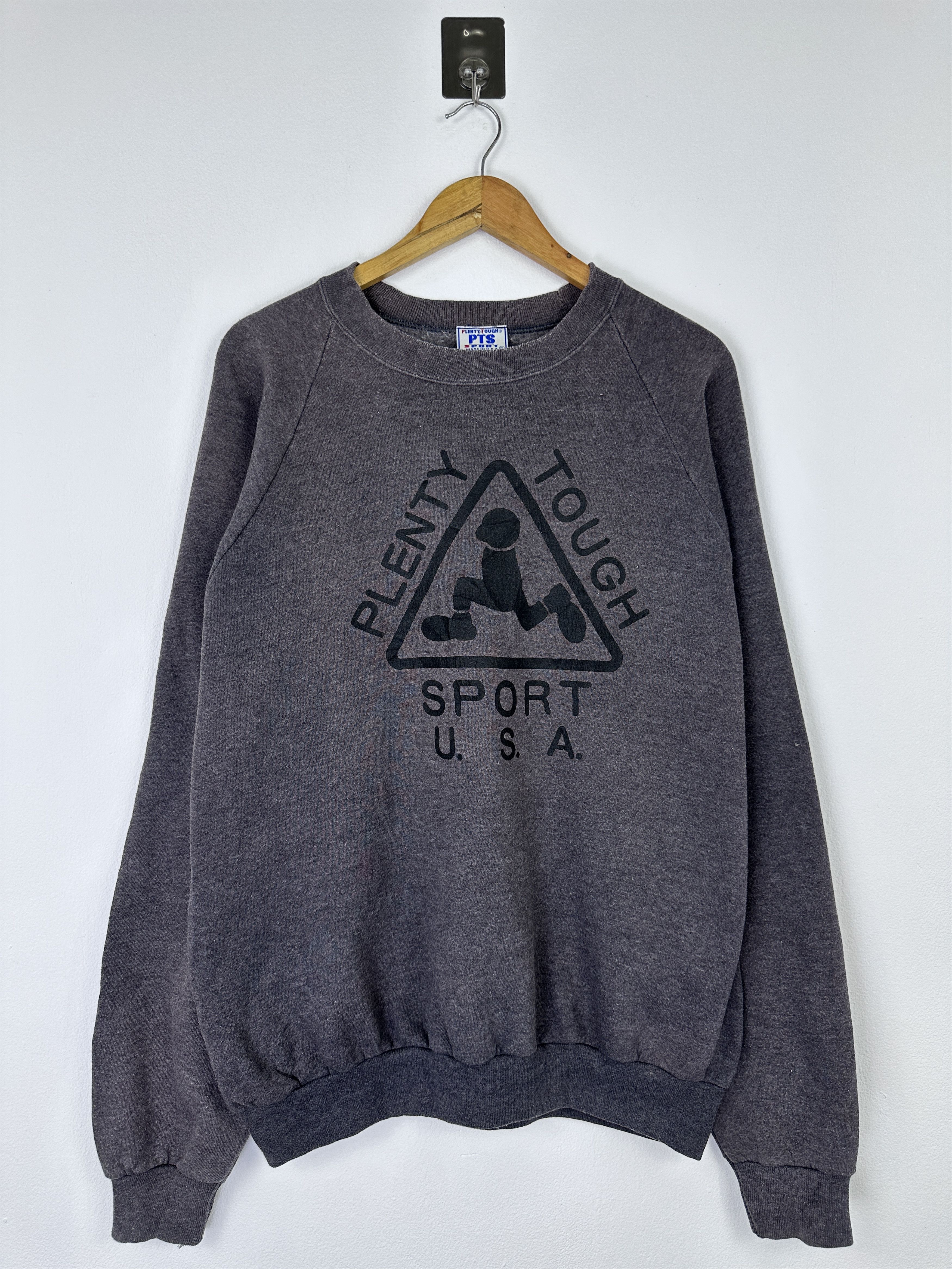 Vintage Vintage Plenty Tough Sport USA Grey Sweatshirt BP0016 Size US XL / EU 56 / 4 - 1 Thumbnail