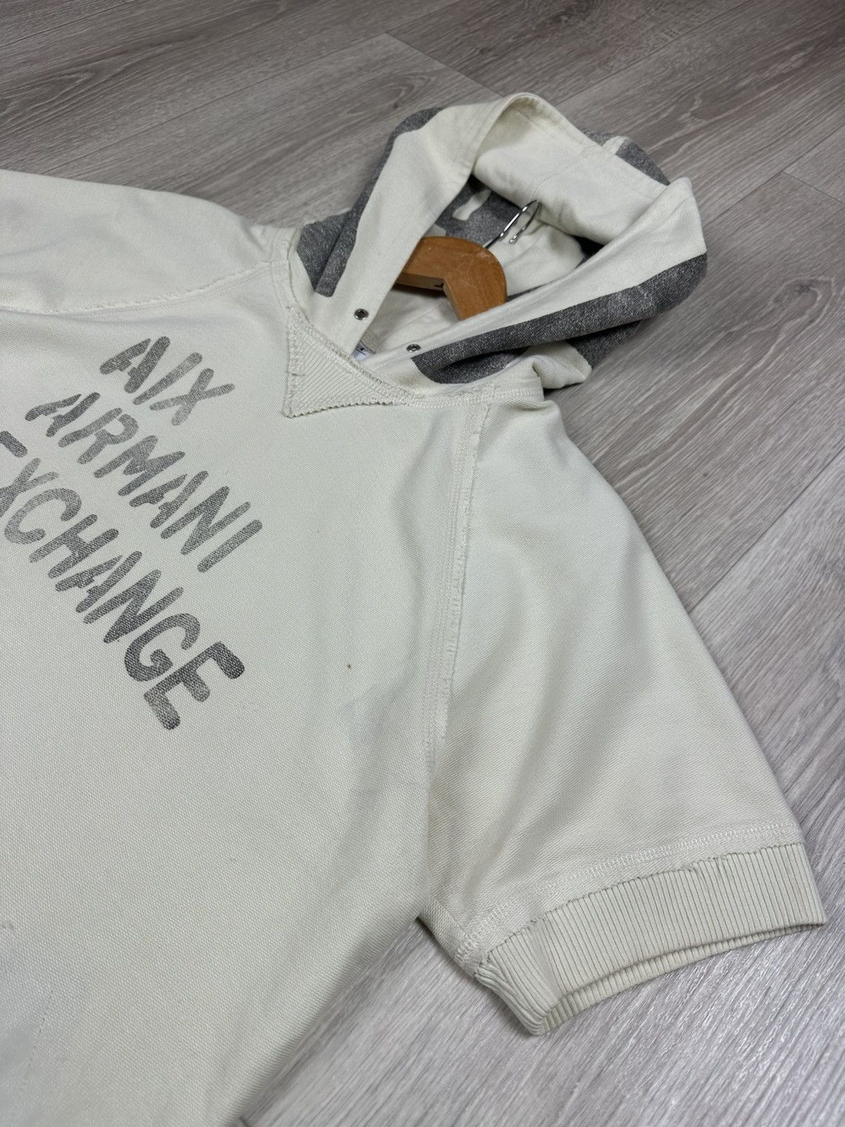 Armani × Armani Exchange × Vintage Vintage Armani Exchange Hoded Vest Size US L / EU 52-54 / 3 - 12 Thumbnail