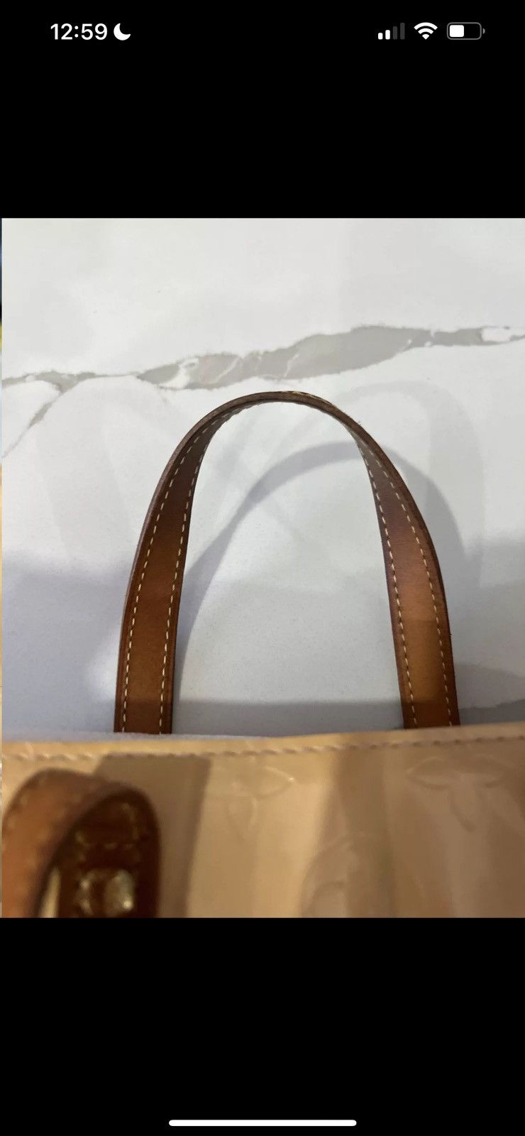 Louis Vuitton Louis Vuitton Vernis Monogram Handbag Yellow Size ONE SIZE - 3 Thumbnail