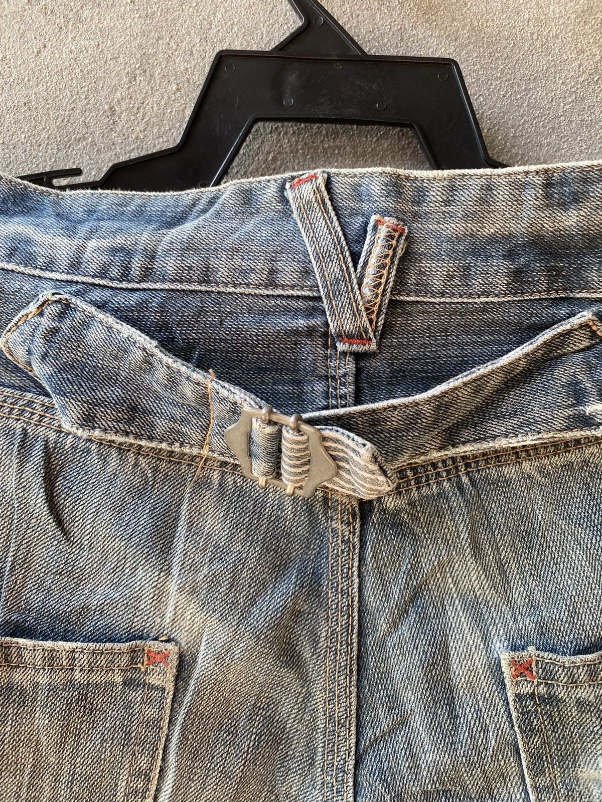 Designer × PPFM PPFM Distressed Denim Pants Like Punk Rock Style Size US 32 / EU 48 - 15 Thumbnail