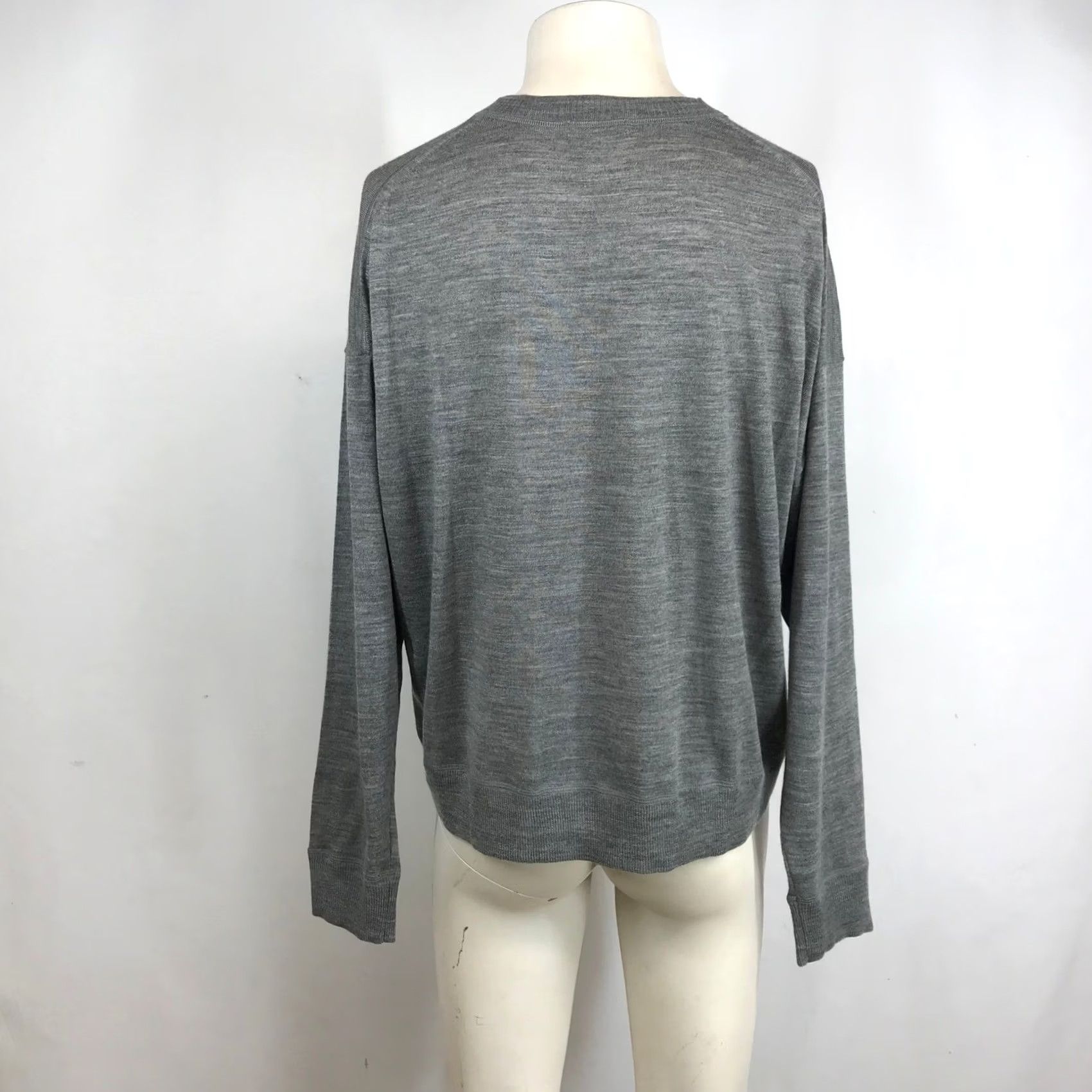 J.Crew J.Crew Mens XL Merino Wool Crewneck Sweater Heather Grey Fine Knit Pullover Size US XL / EU 56 / 4 - 5 Thumbnail