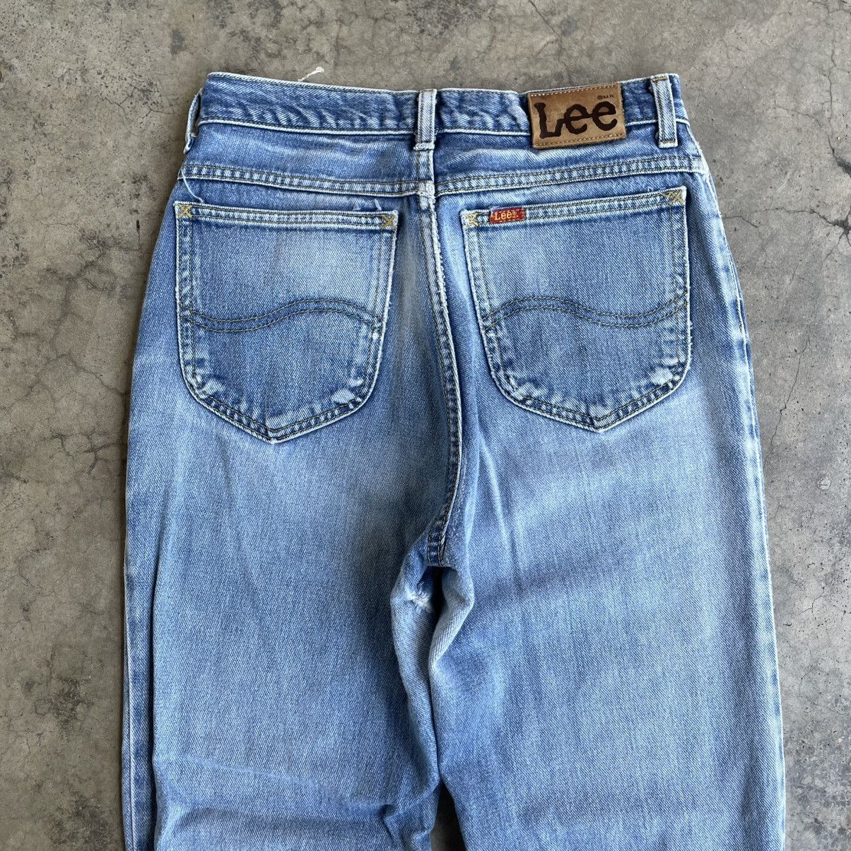 Lee 🔥Vintage Lee Stoned Washed Distress Denim Jeans Size US 27 - 5 Thumbnail