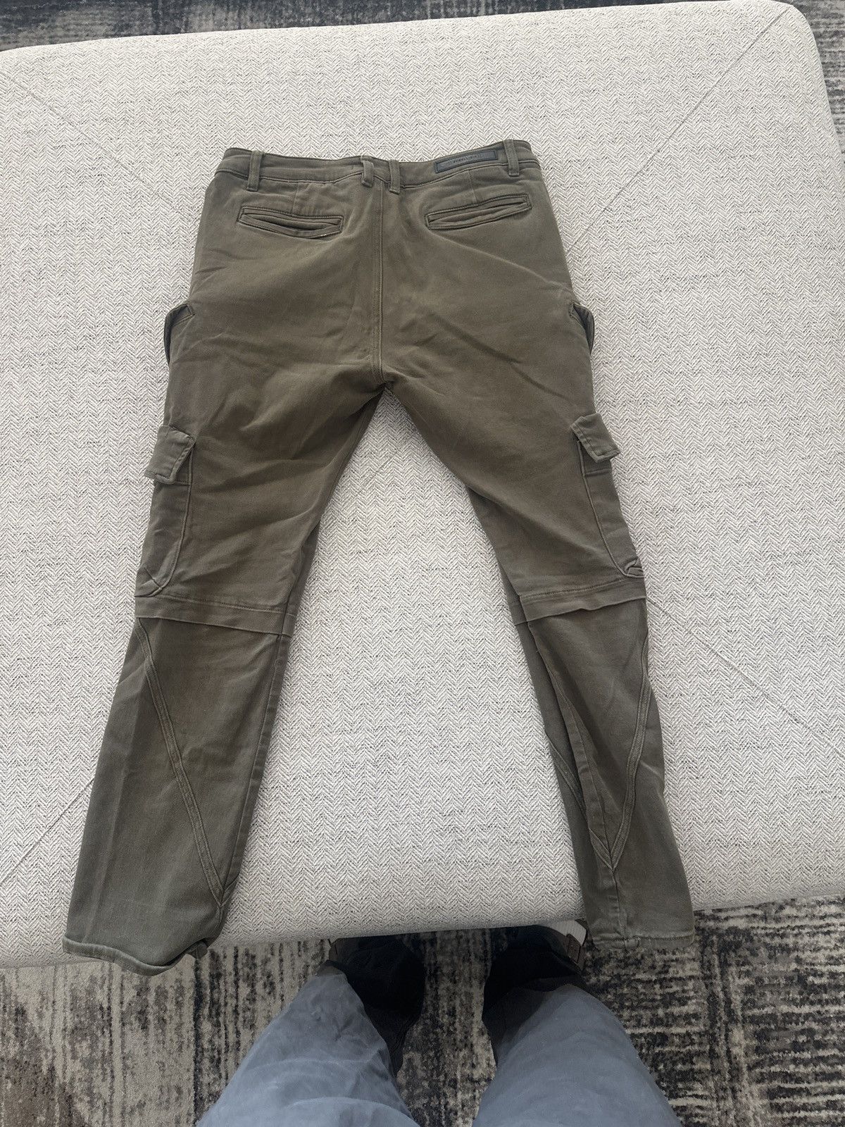 Embellish EMBELLISH NYC WASHED GREEN DENIM CARGO PANTS Size US 36 / EU 52 - 5 Thumbnail