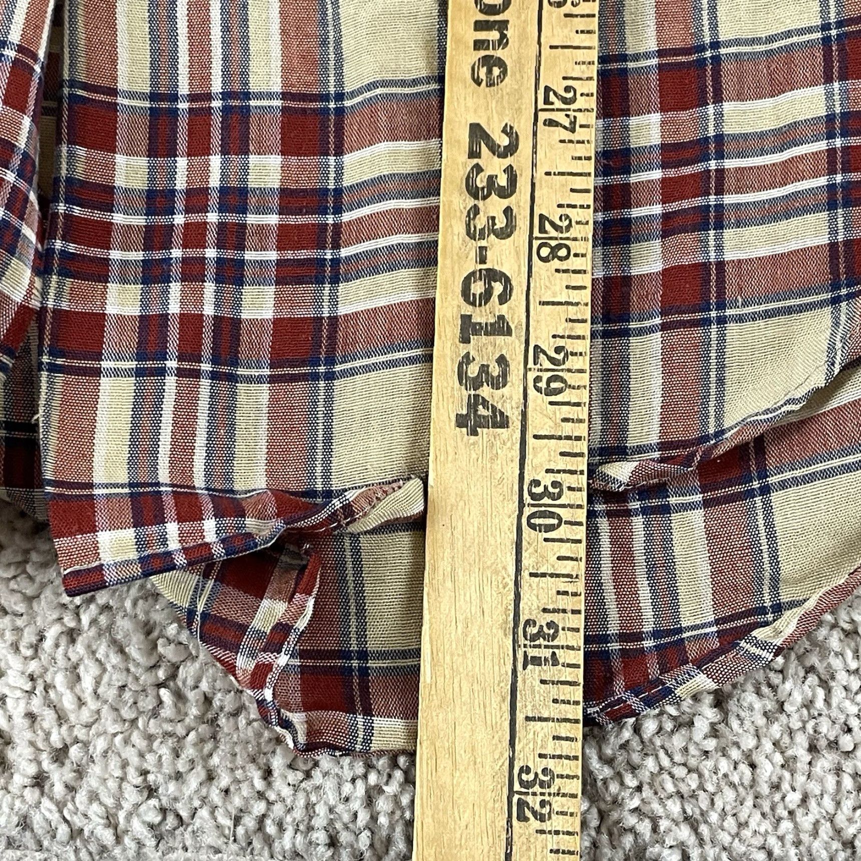 Vintage VINTAGE Big Mac Western Shirt Men XL Plaid Lightweight Cowboy Rancher 70s T433 Size US XL / EU 56 / 4 - 6 Thumbnail
