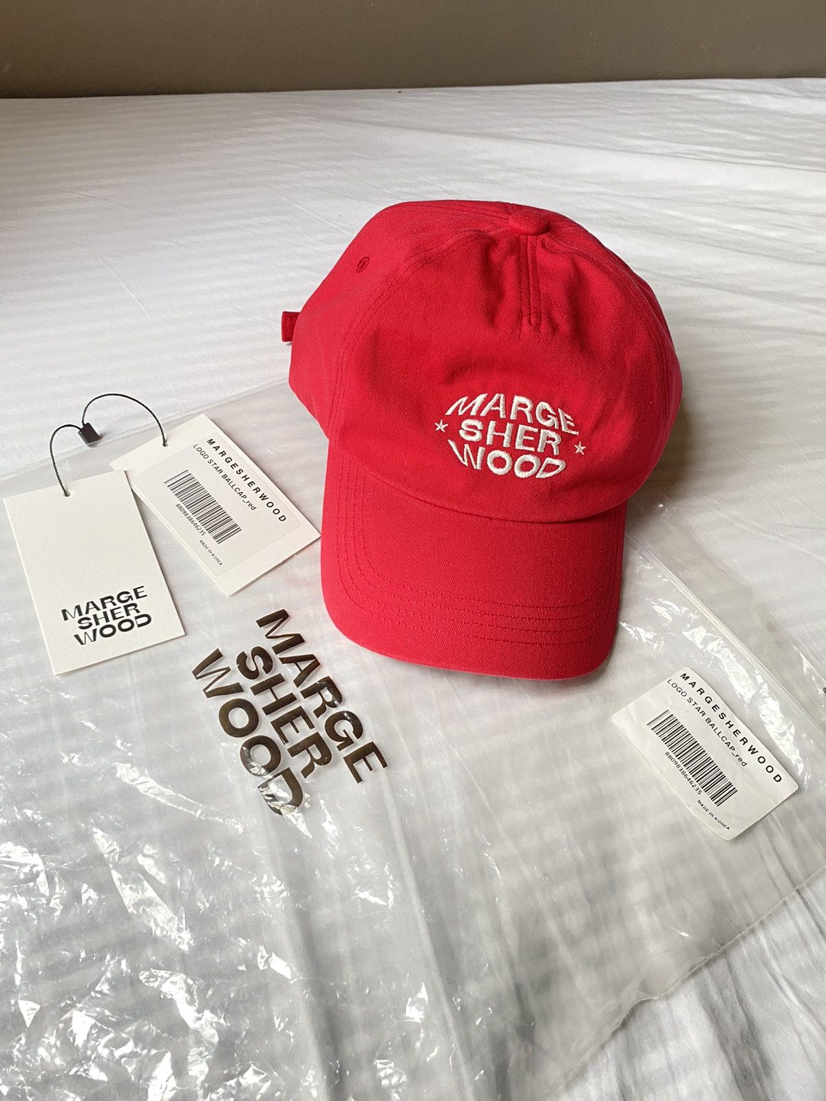 [MARGE SHERWOOD] VINTAGE LOGO BALL CAP ☆関税込☆ Designer Marge Sherwood red cap | Grailed