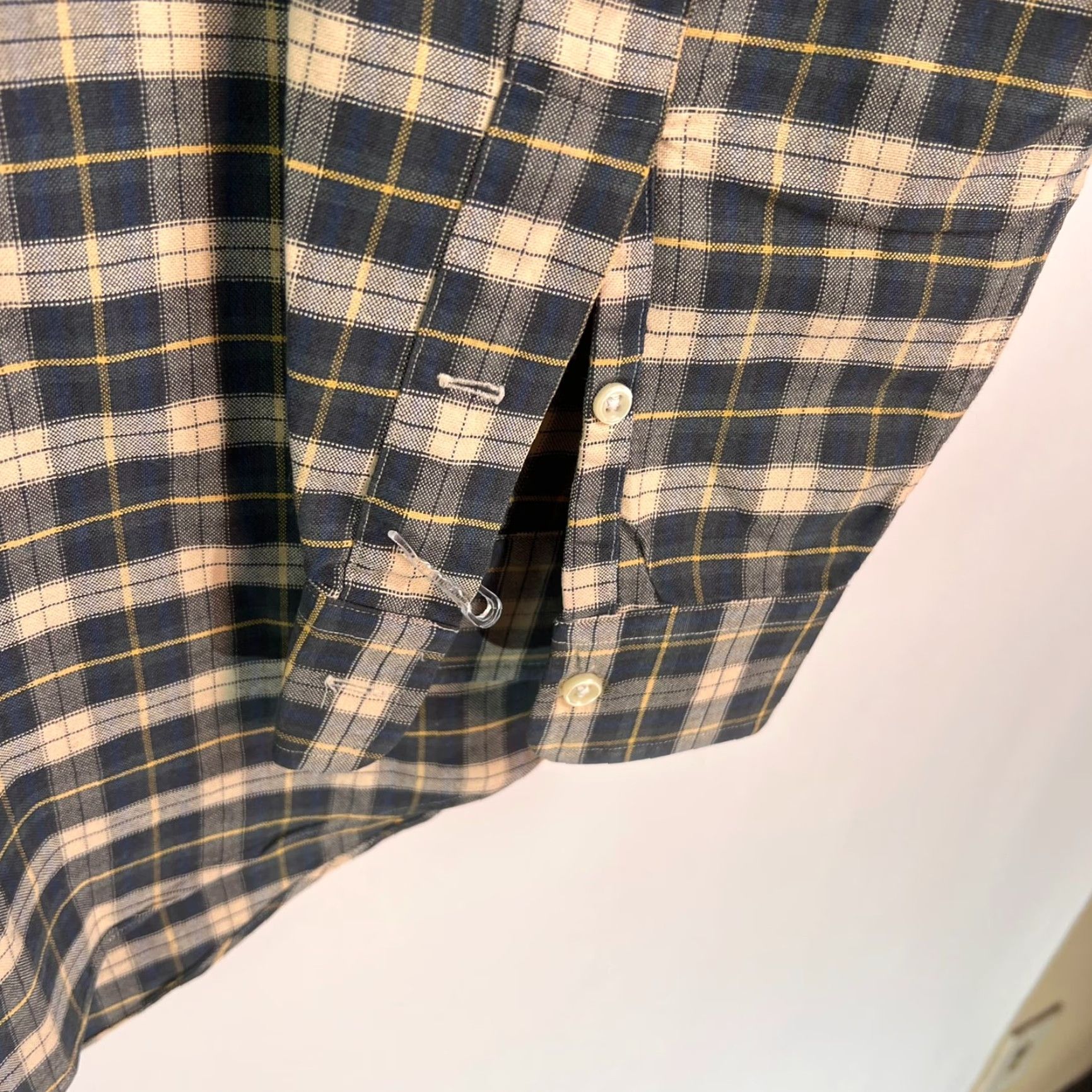 Ralph Lauren VINTAGE Ralph Lauren Shirt Men XL Blue Checkered Casual Long Sleeve Button-Up Classic 90s Size US XL / EU 56 / 4 - 3 Thumbnail
