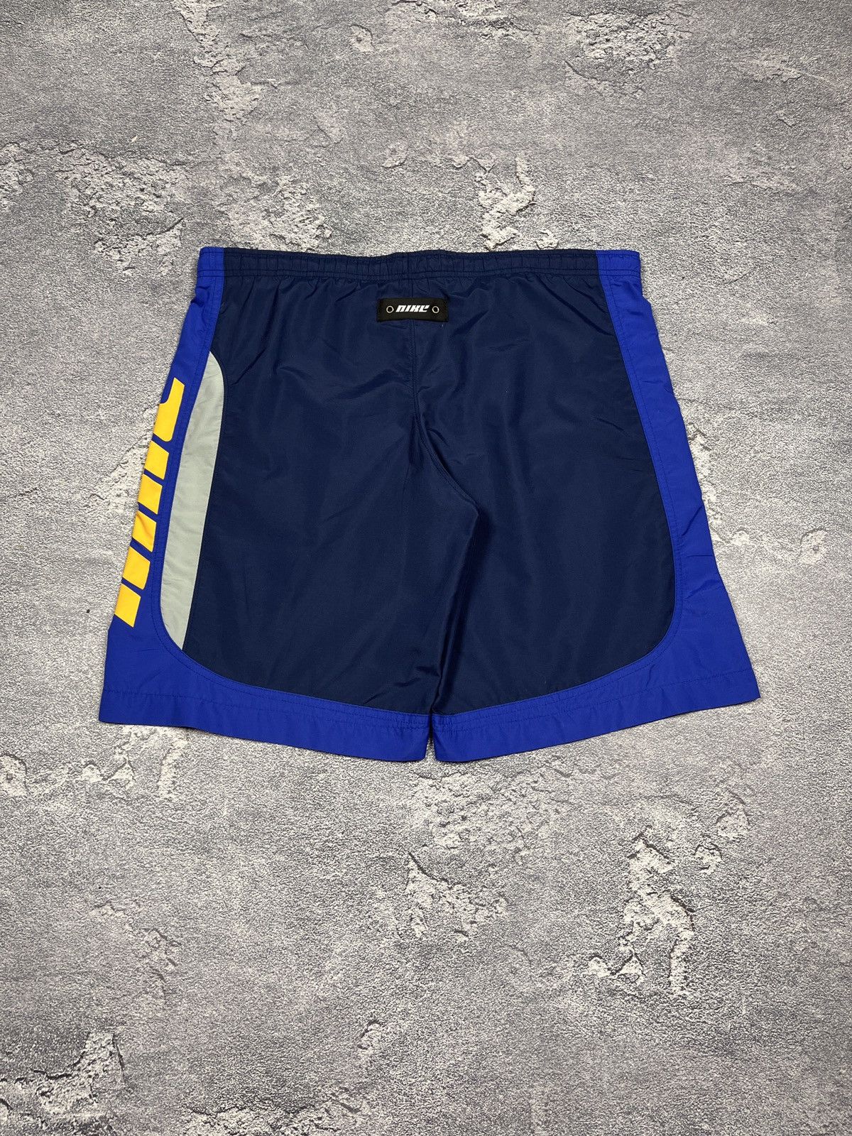 Nike × Vintage Vintage 90s Nylon Nike Big Swoosh Logo Drill Y2K Shorts Size US 34 / EU 50 - 3 Thumbnail