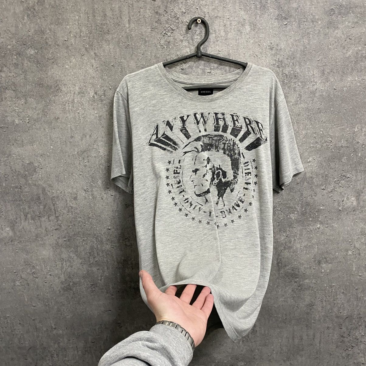 Diesel Vintage Diesel T-Shirt Big Logo Japanese Hype Rare Tee Size US XL / EU 56 / 4 - 2 Thumbnail
