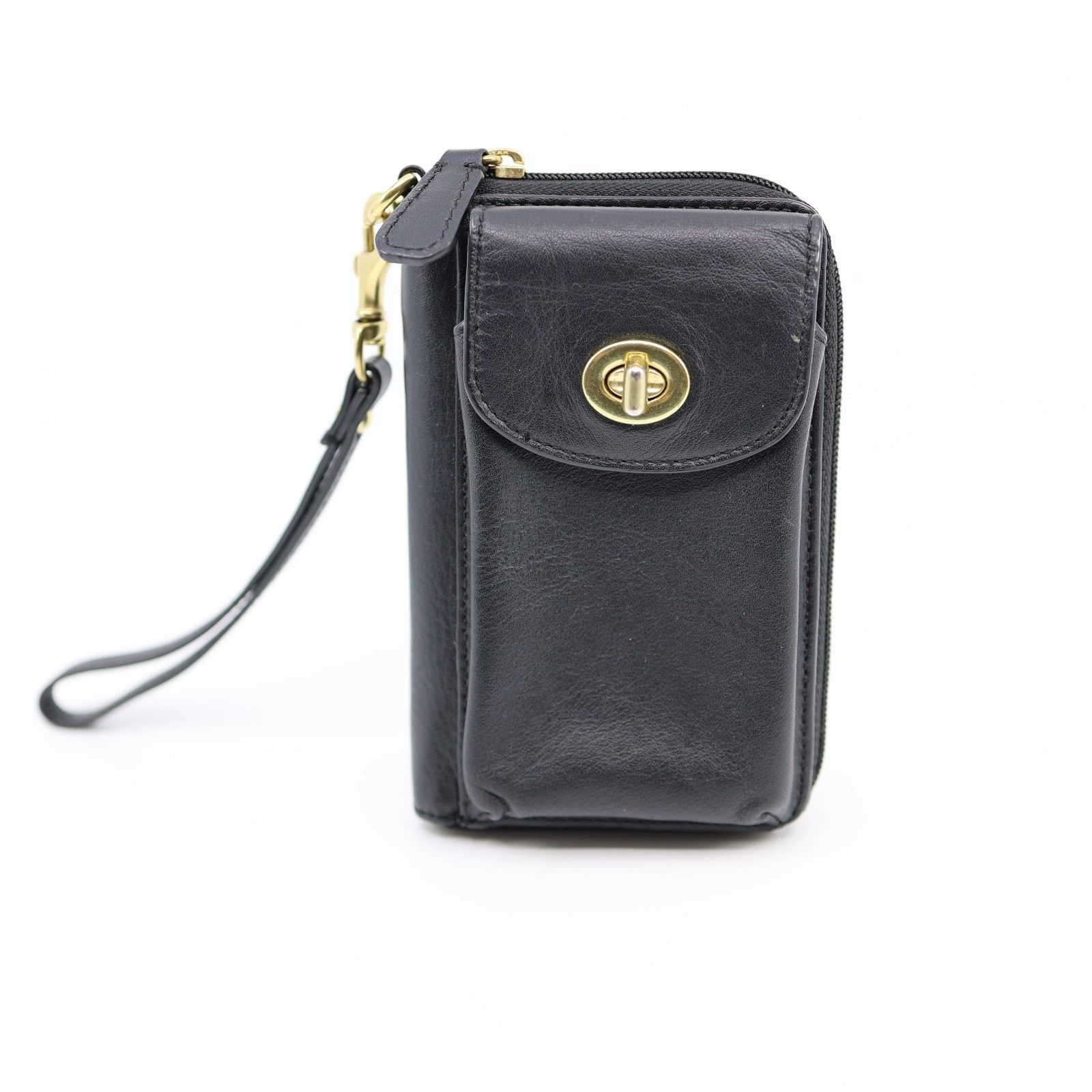 Coach COACH Campbell Wallet Wristlet Phone Leather Turnlock F50070 Size ONE SIZE - 1 Thumbnail