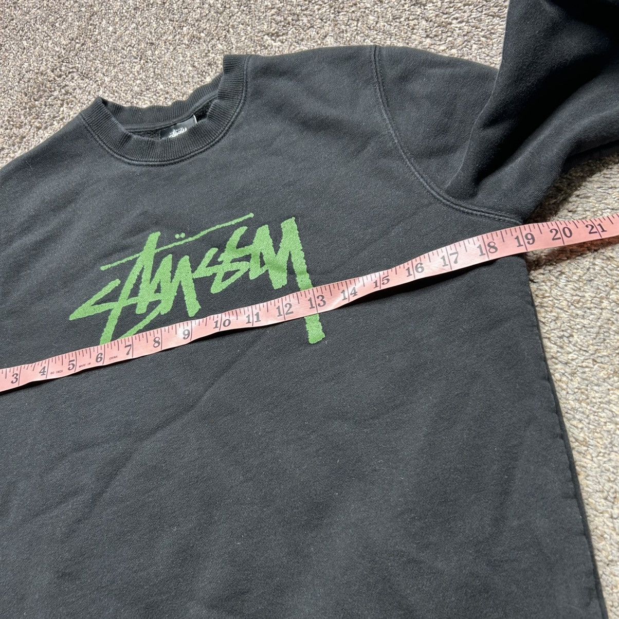 Stussy × Vintage Stussy logo black crewneck sweater sz xs Size US XS / EU 42 / 0 - 6 Thumbnail