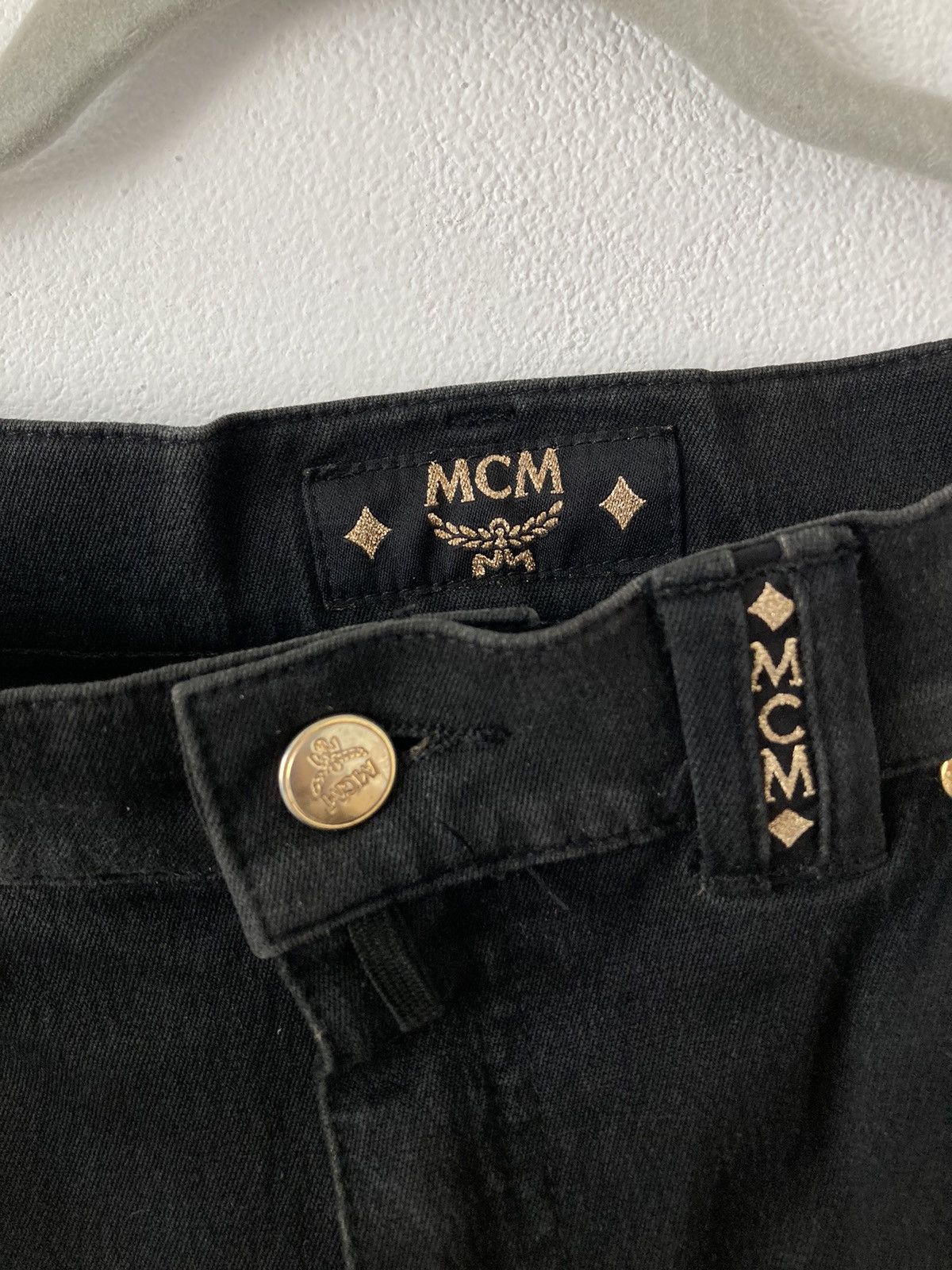 MCM VINTAGE BLACK JEANS Size US 34 / EU 50 - 4 Thumbnail