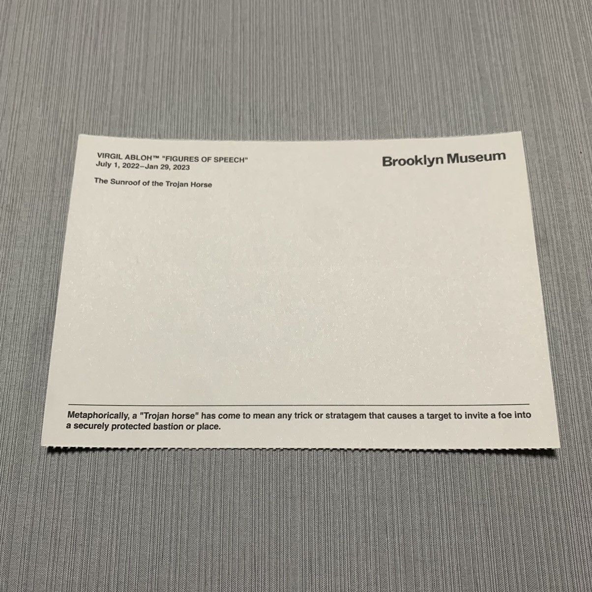 Virgil Abloh Virgil Abloh Postcard “Home” Size ONE SIZE - 6 Thumbnail