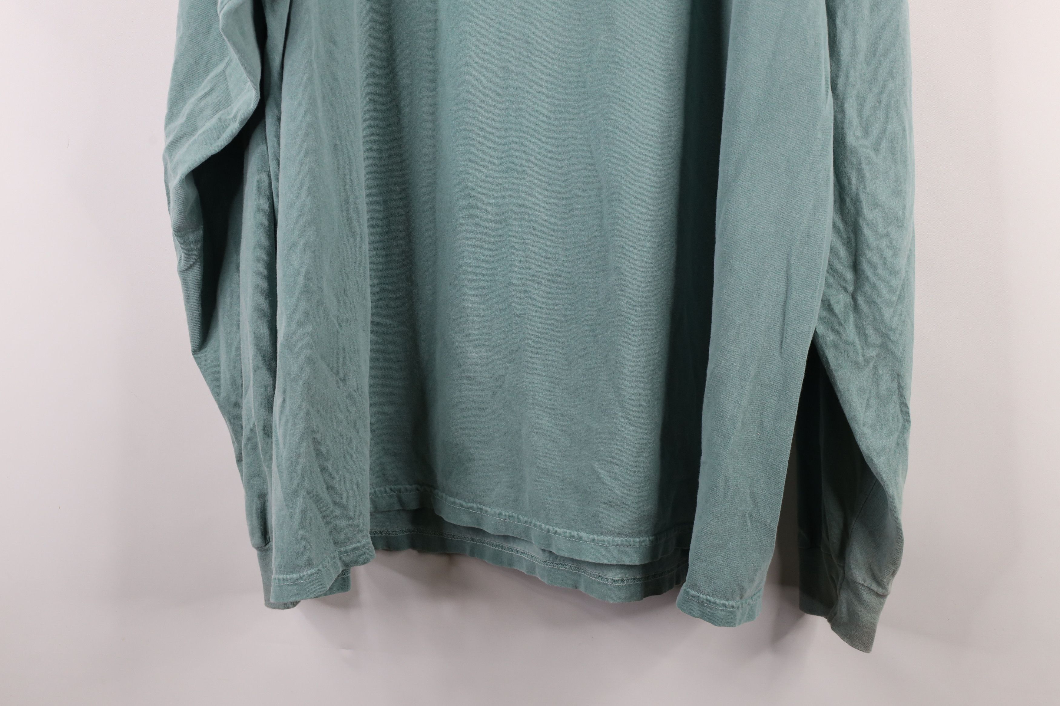 Vintage Vintage Stonewash Racing Long Sleeve T-Shirt Green Cotton Size US XXL / EU 58 / 5 - 14 Thumbnail